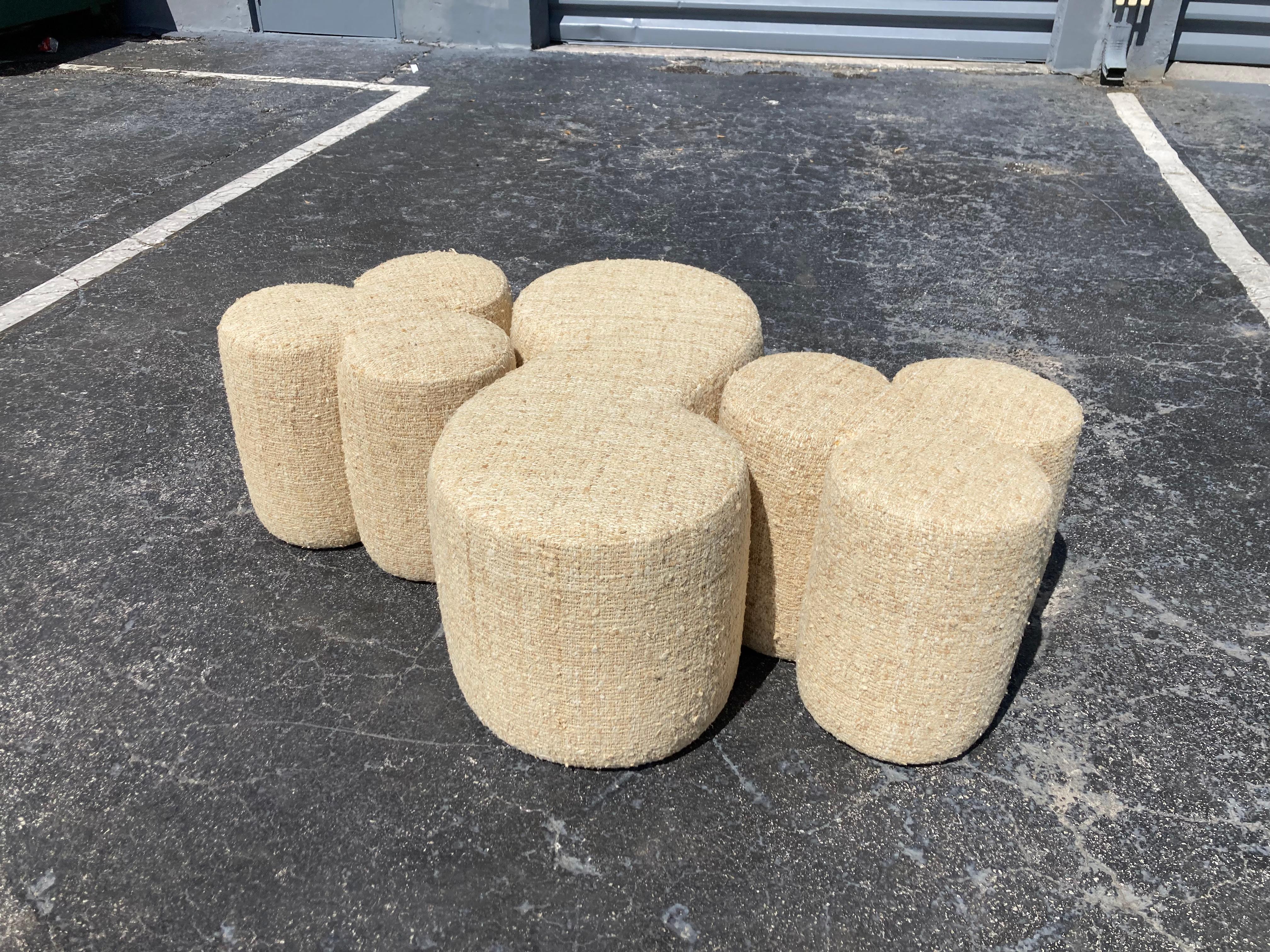 Pair of Modern Stools, Ottomans For Sale 9