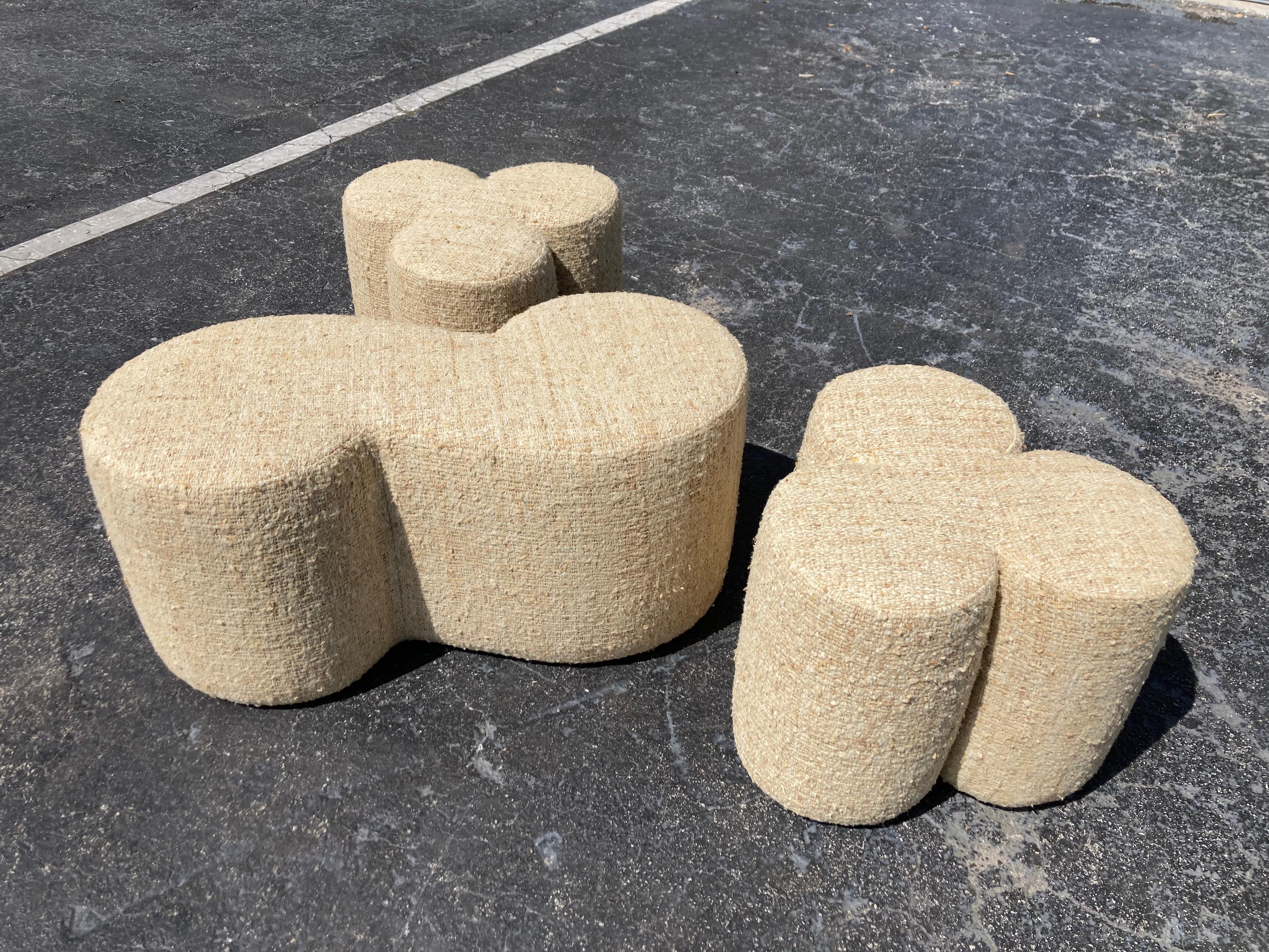 Pair of Modern Stools, Ottomans For Sale 10