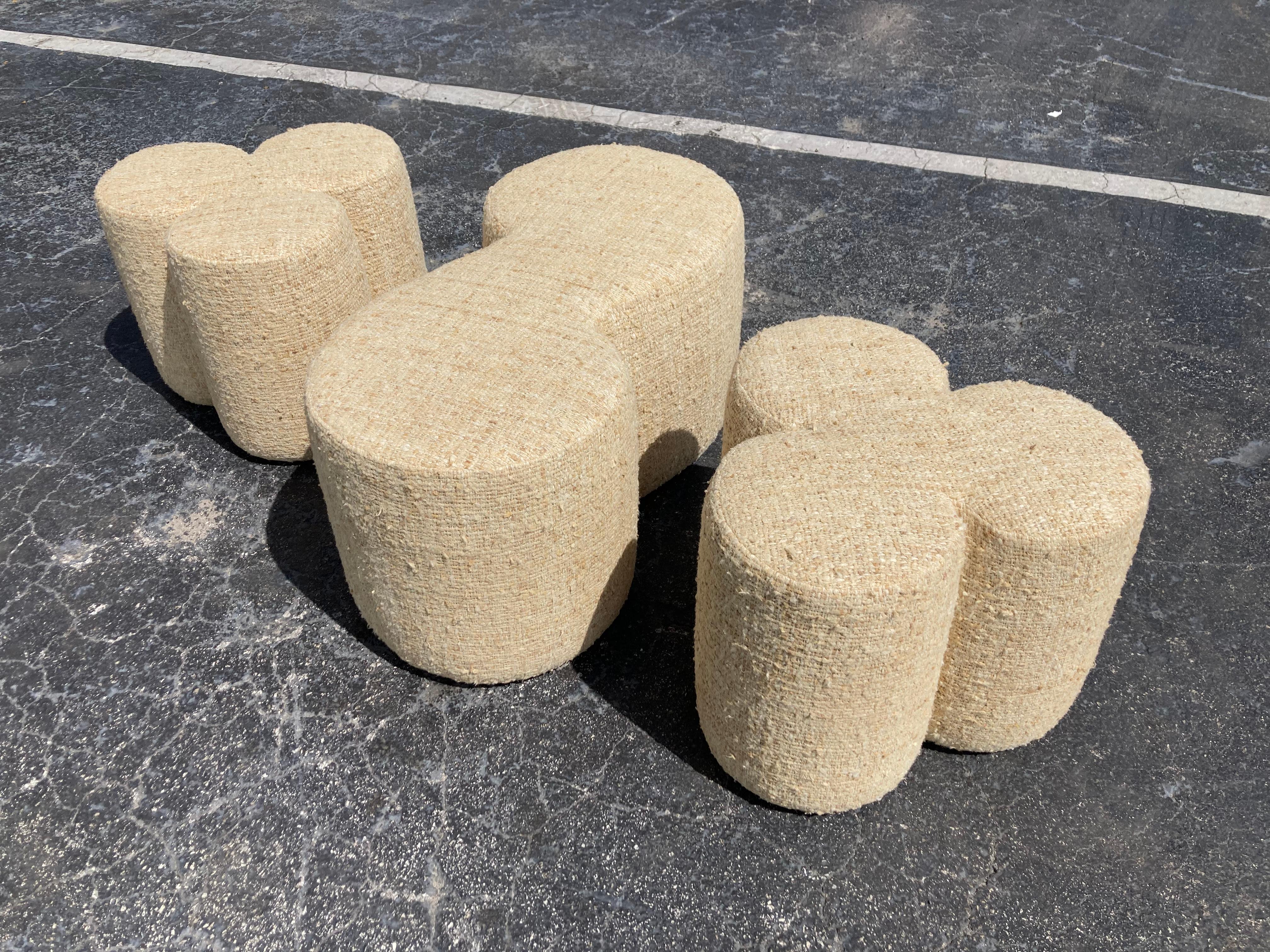 Pair of Modern Stools, Ottomans For Sale 2