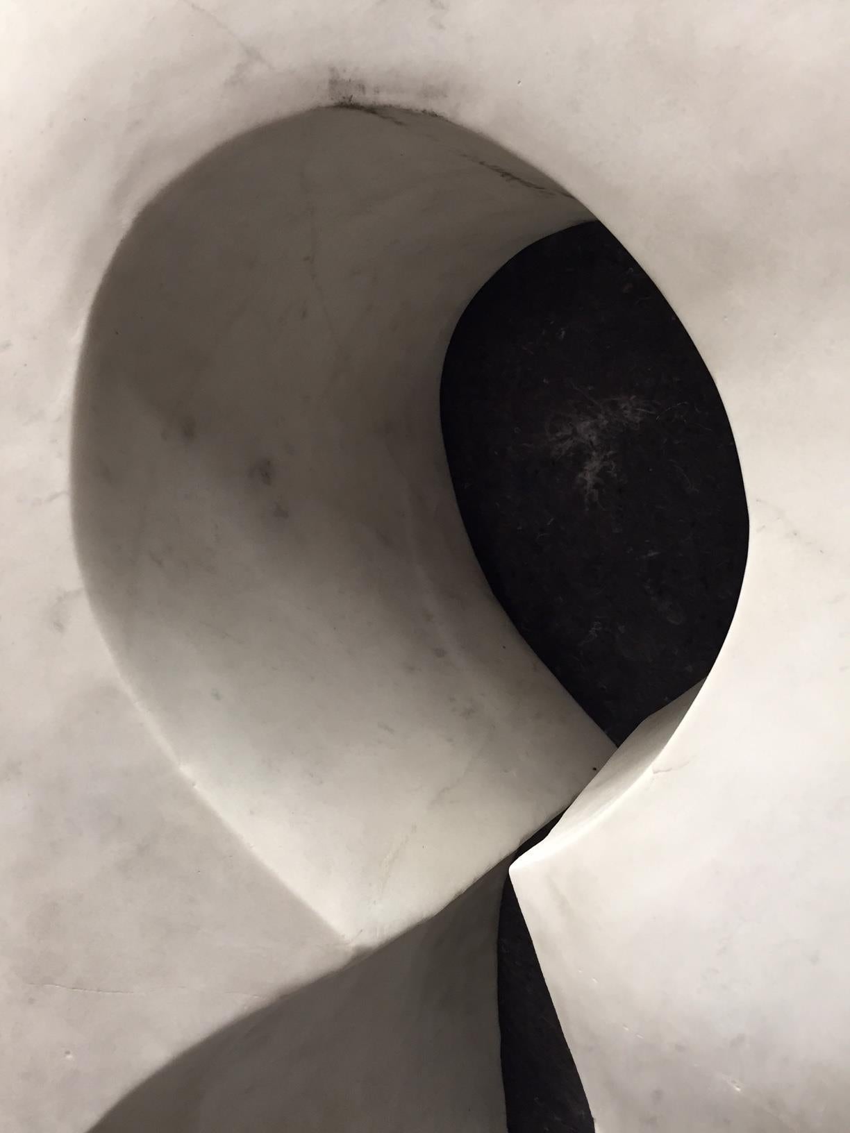Pair of Modern Style Marble Abstract Sculpture Statues 2