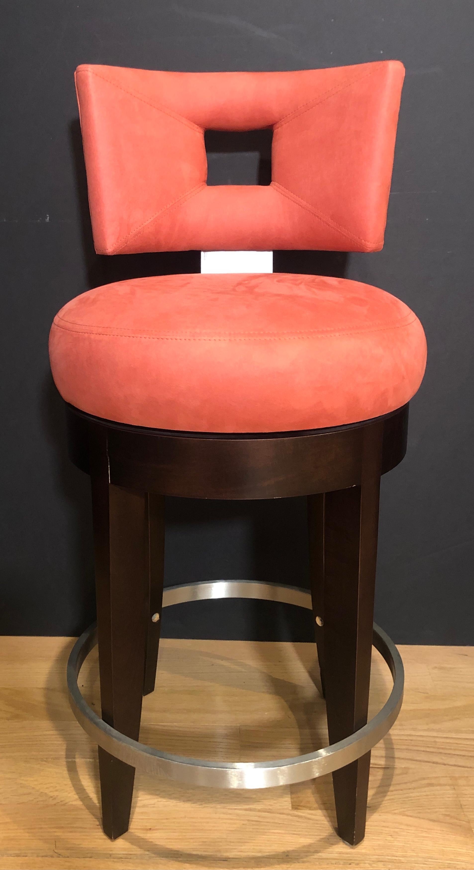 contemporary swivel bar stools