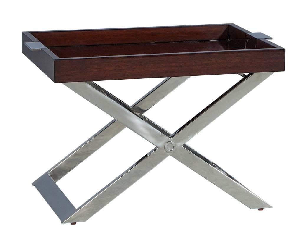 American Pair of Modern Tray Tables by Ralph Lauren