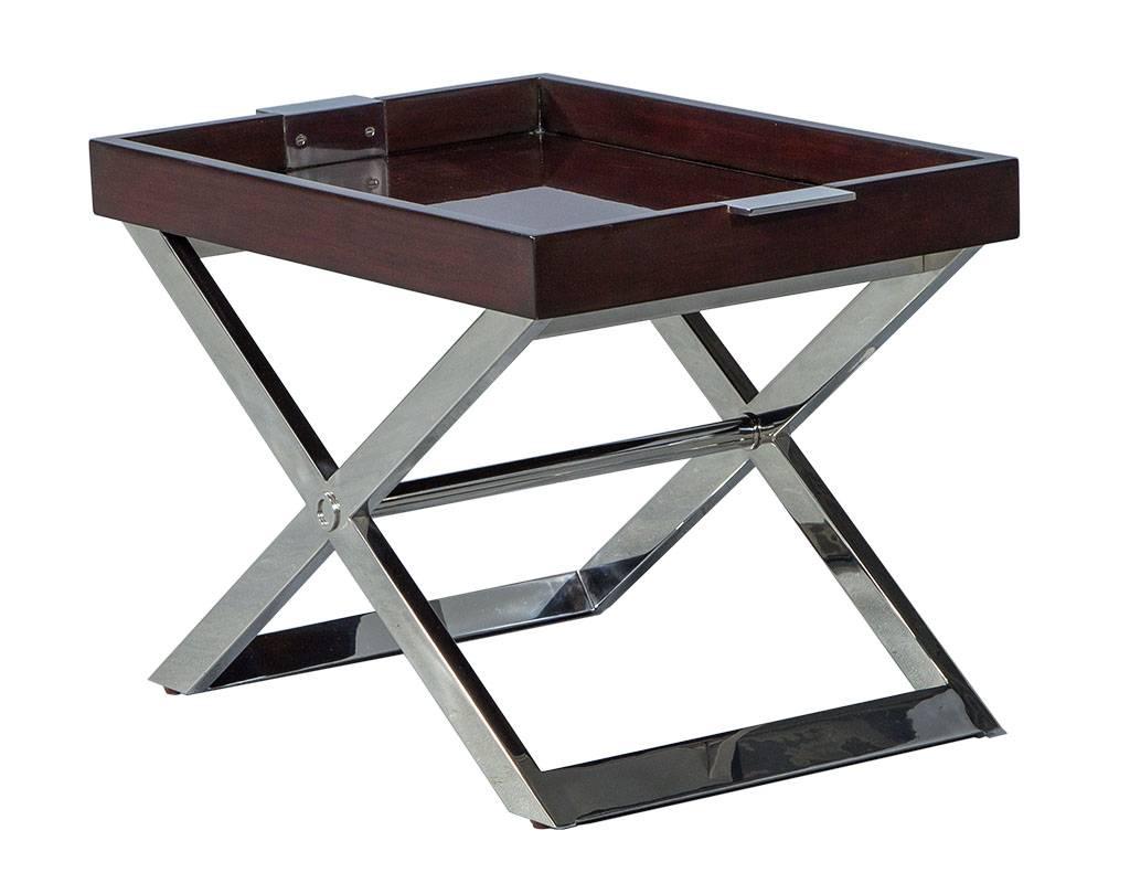Contemporary Pair of Modern Tray Tables by Ralph Lauren
