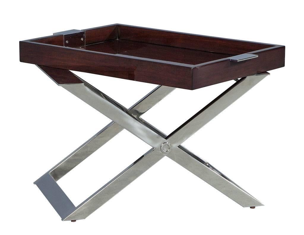 Pair of Modern Tray Tables by Ralph Lauren 1