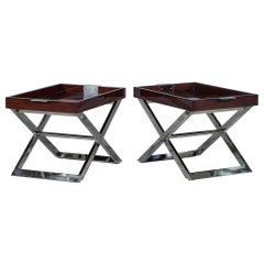 Pair of Modern Tray Tables by Ralph Lauren