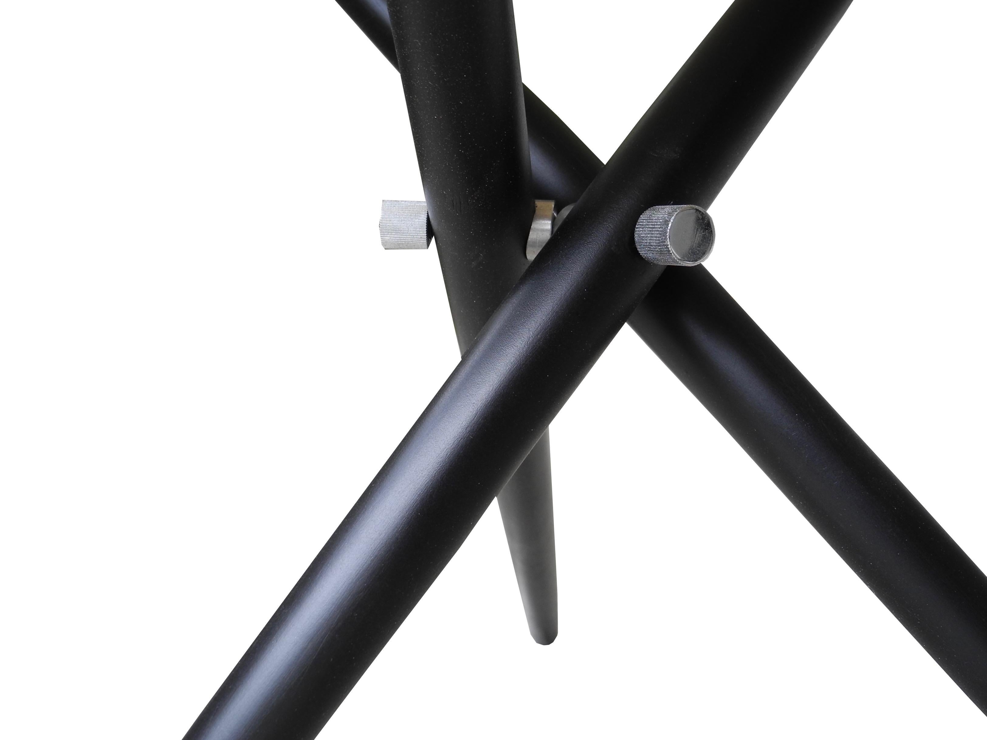 Pair of Modern Tripod Side Tables by Hans Bellmann For Sale 3
