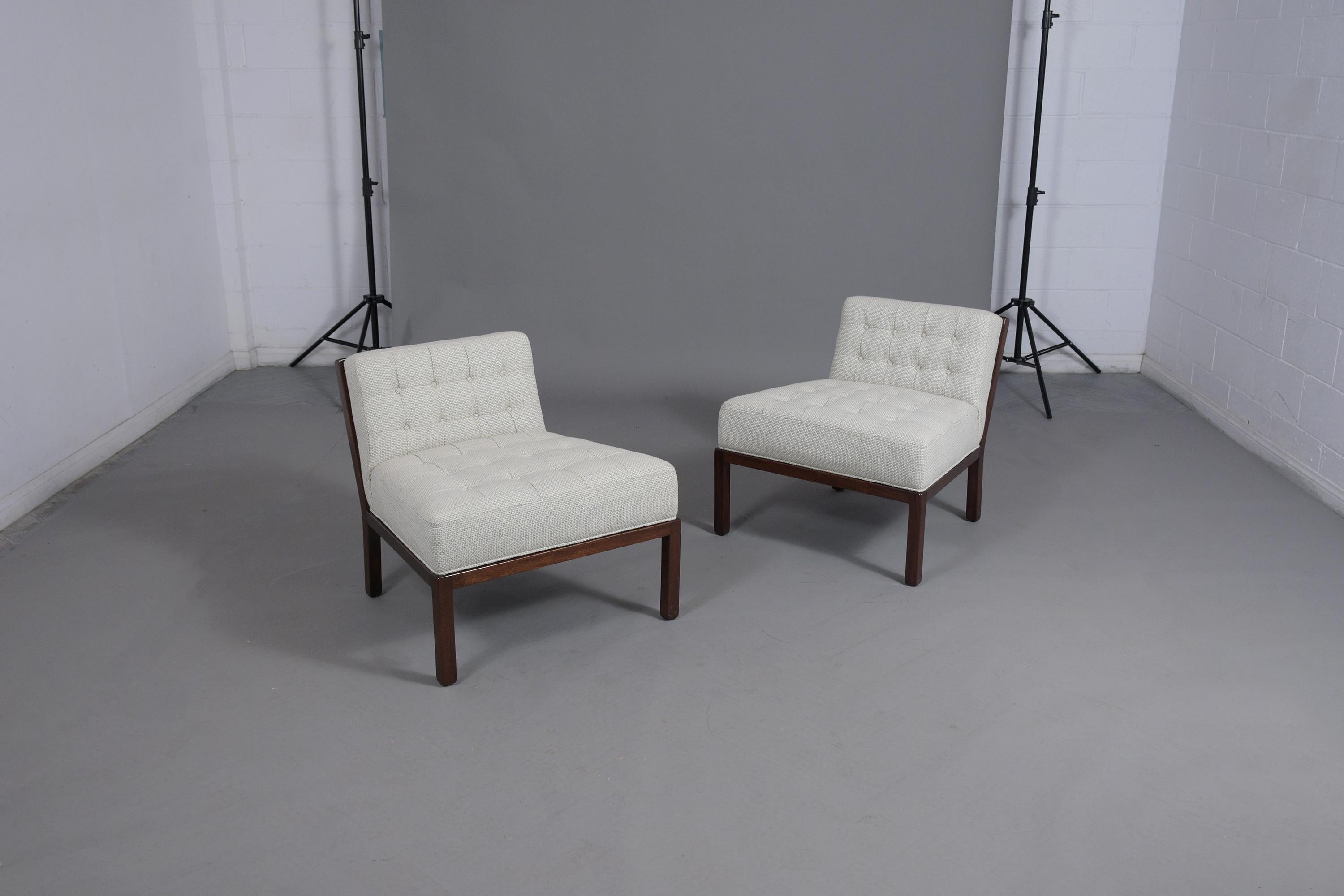 Mid-Century Modern Mid- Century Michael Taylor Slipper Chairs 