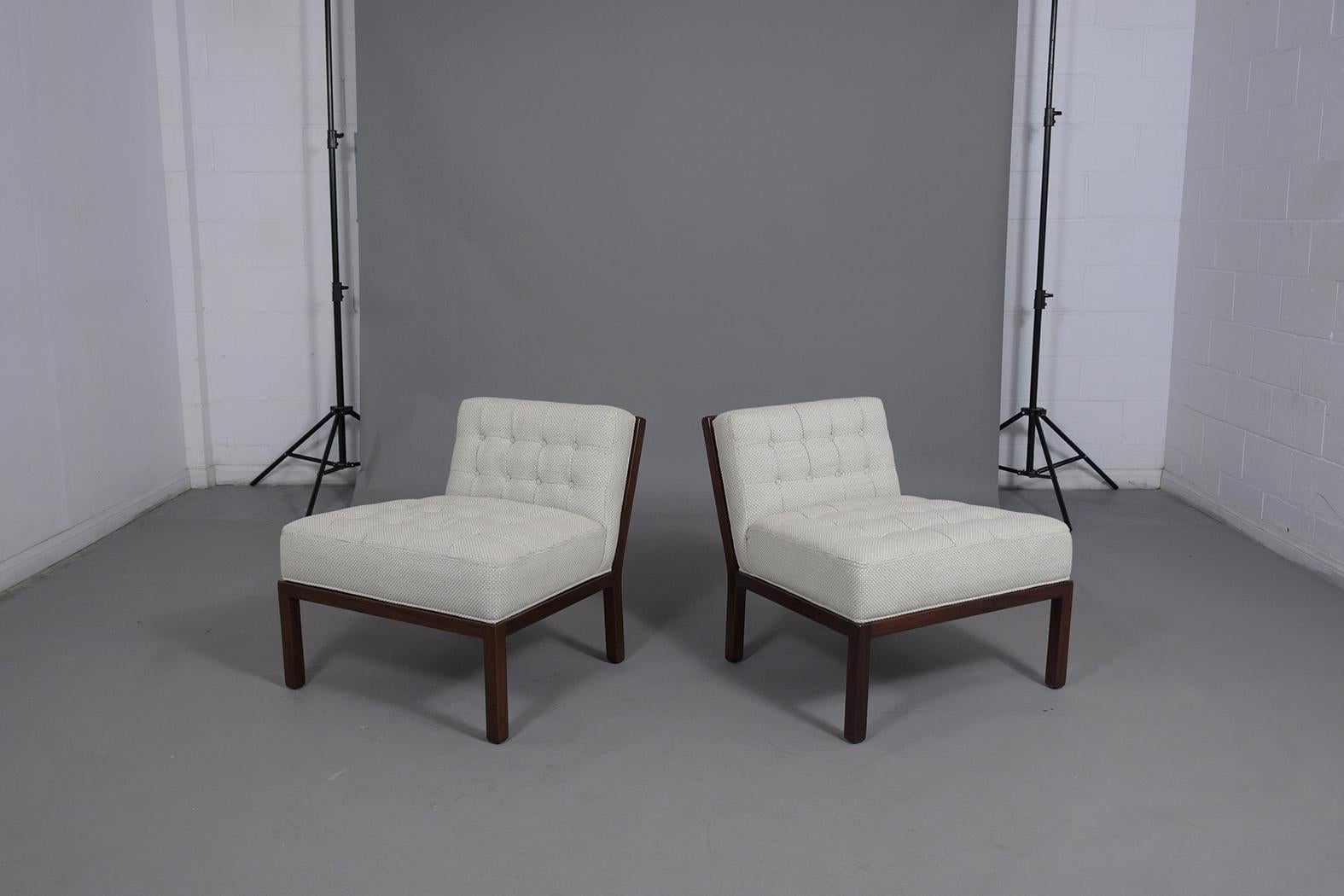 American Mid- Century Michael Taylor Slipper Chairs 