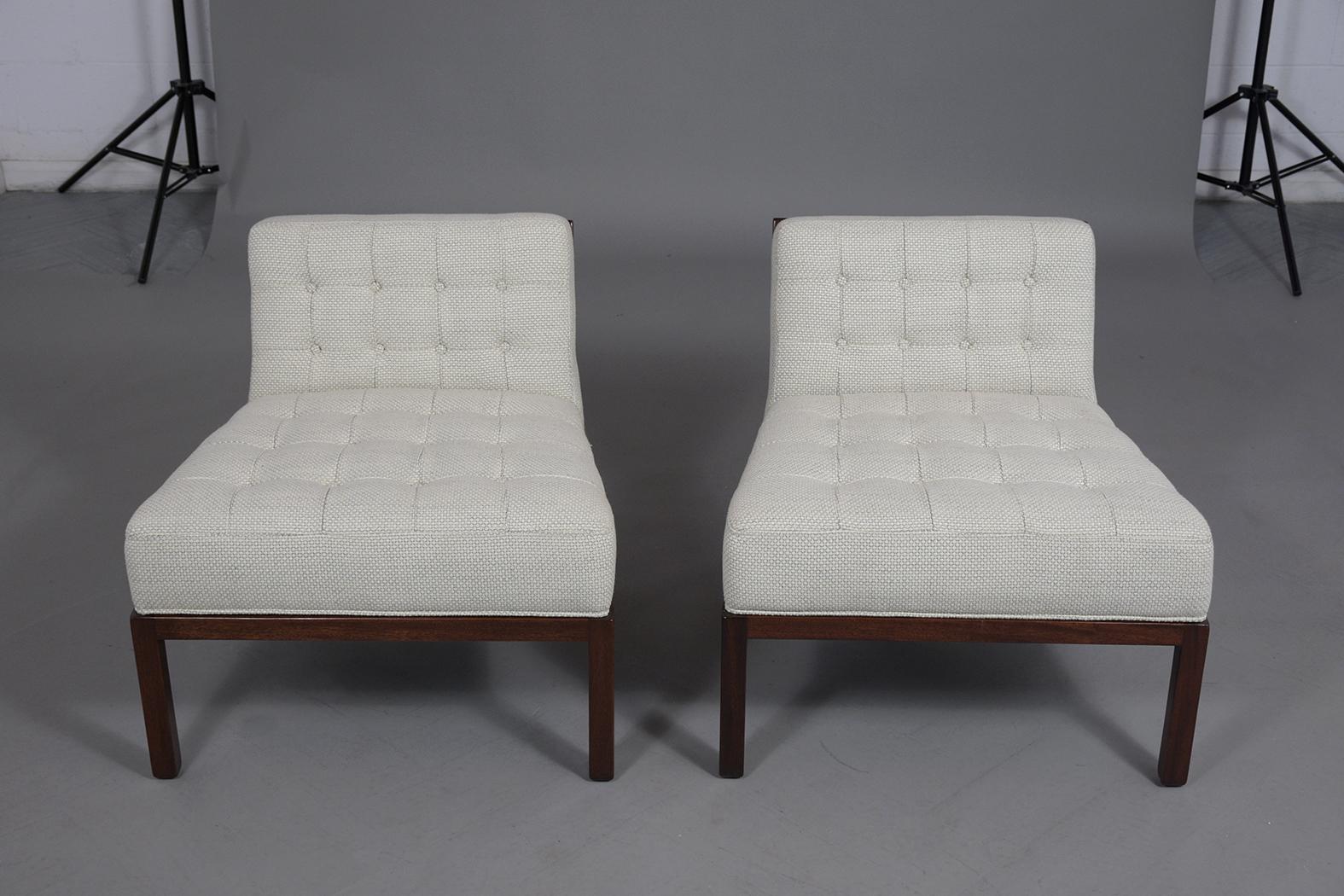 Mid- Century Michael Taylor Slipper Chairs  In Good Condition In Los Angeles, CA