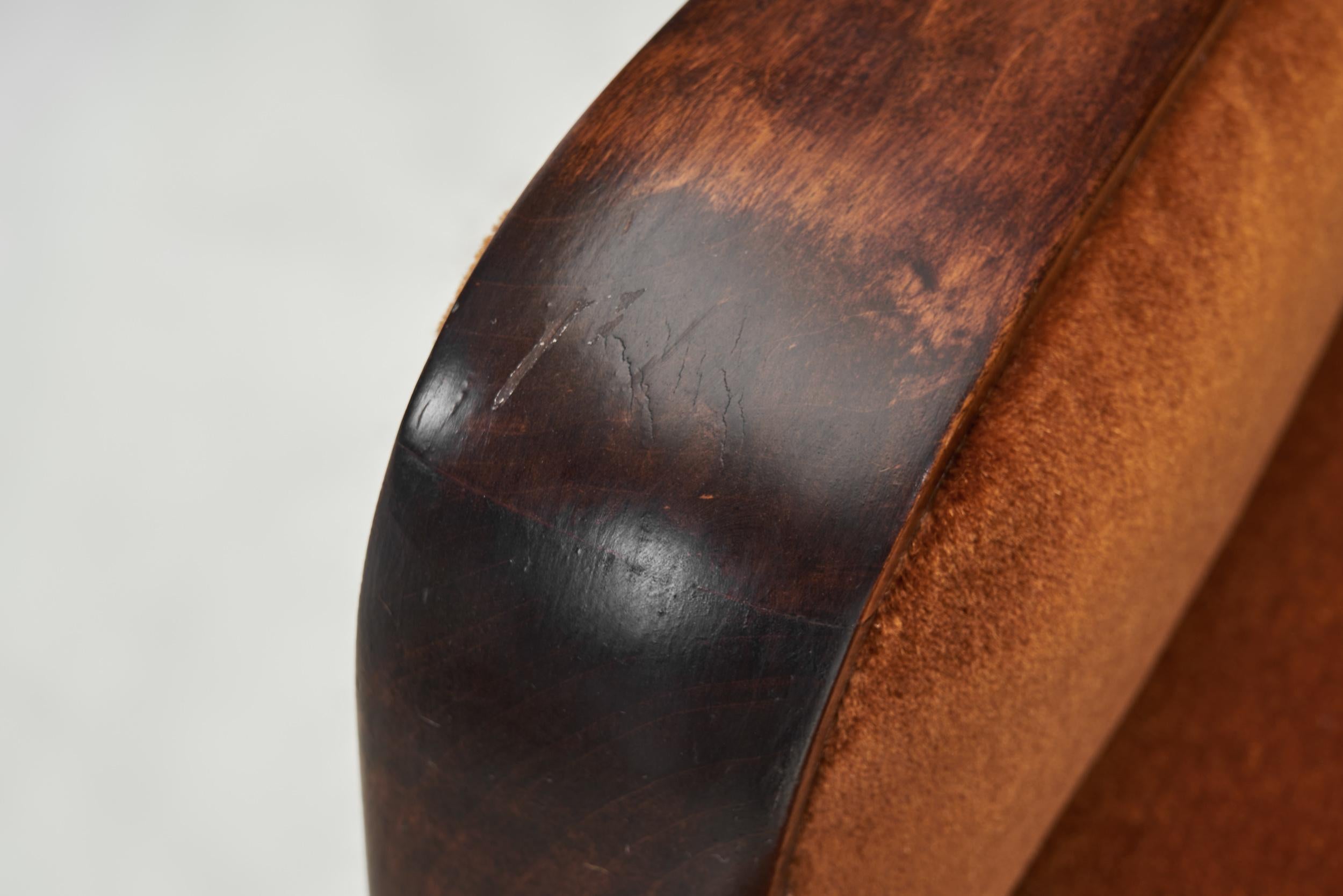 Coppia di poltrone moderne imbottite, Scandinavia Prima metà del XX secolo in vendita 5