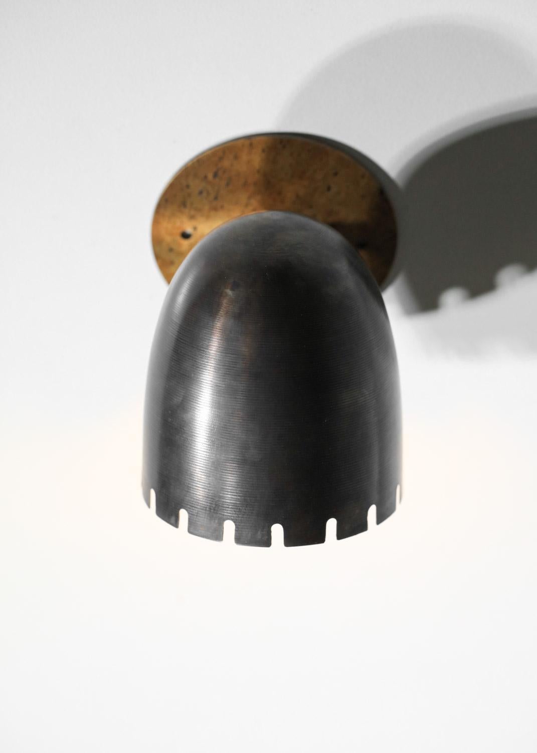 XXIe siècle et contemporain Paire d'appliques modernes cocotte en laiton patiné en vente