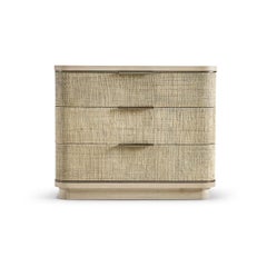 Pair of Modern Woven Nightstands