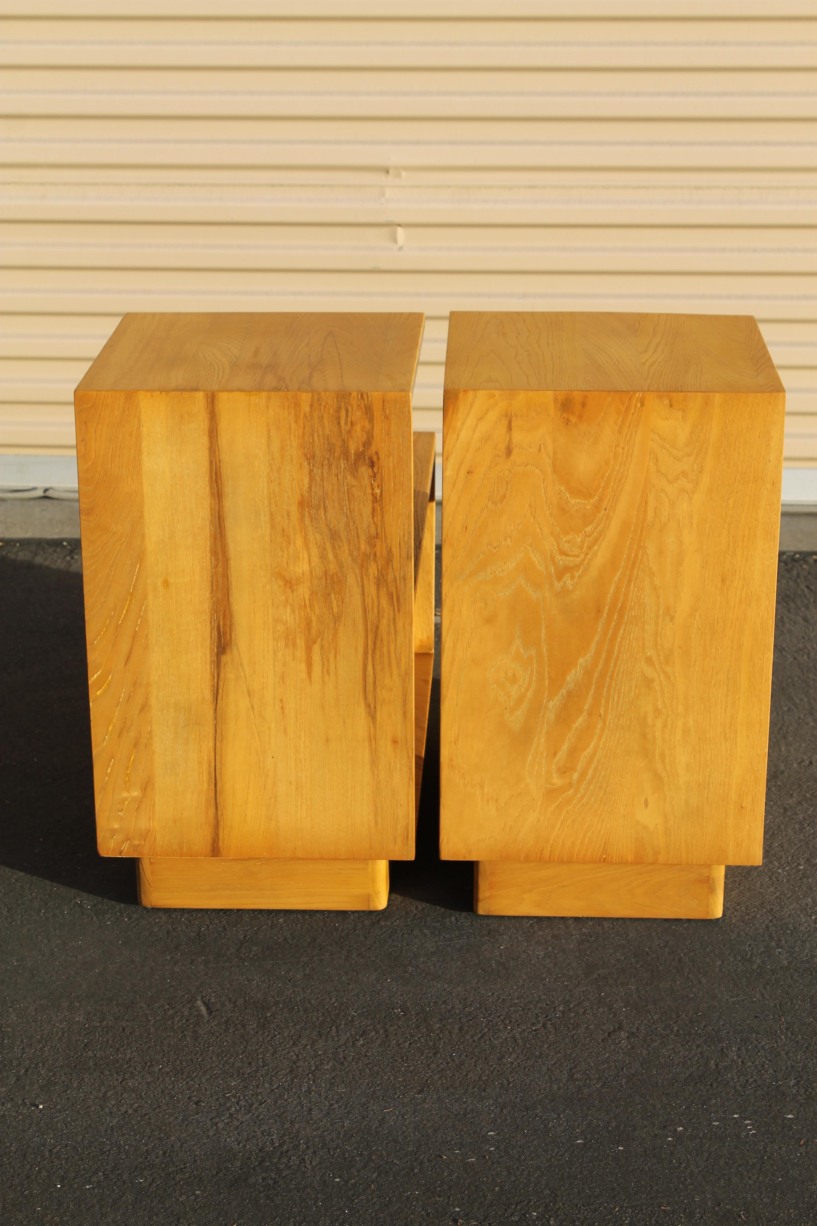 American Pair of Moderne End Tables For Sale
