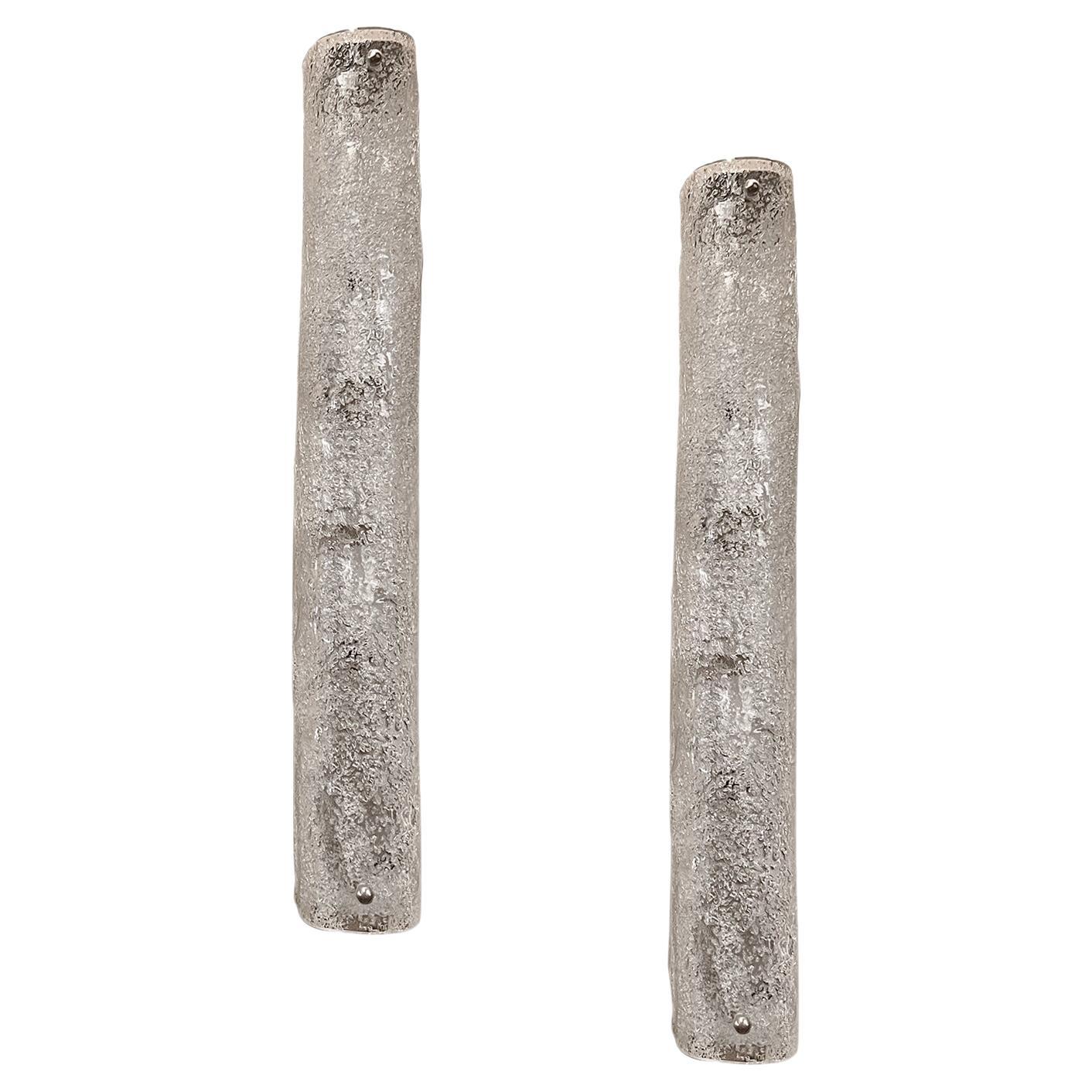Pair of Moderne Glass Sconces