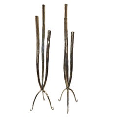 Pareja de candeleros italianos modernos