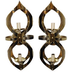 Vintage Pair of Moderne Italian Sconces