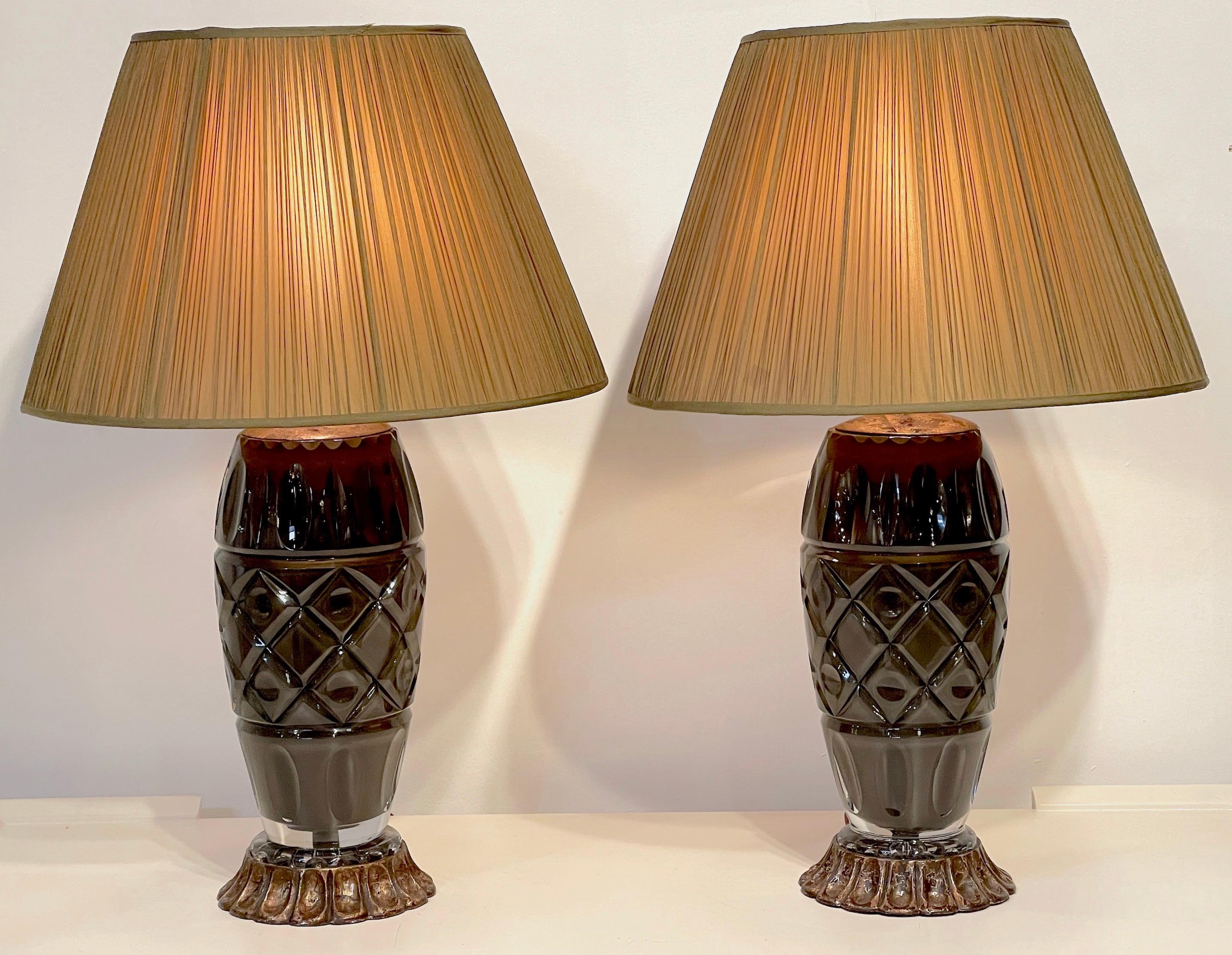 crystal lamps vintage