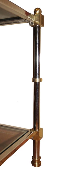 Pareja de Mesas Modernas Niqueladas