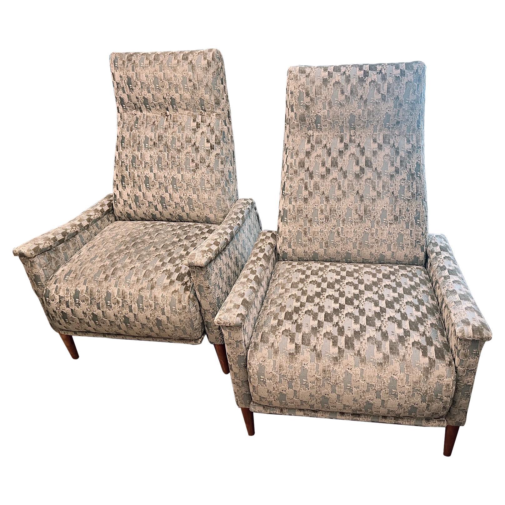 Pair of Moderne Reclining Chairs For Sale