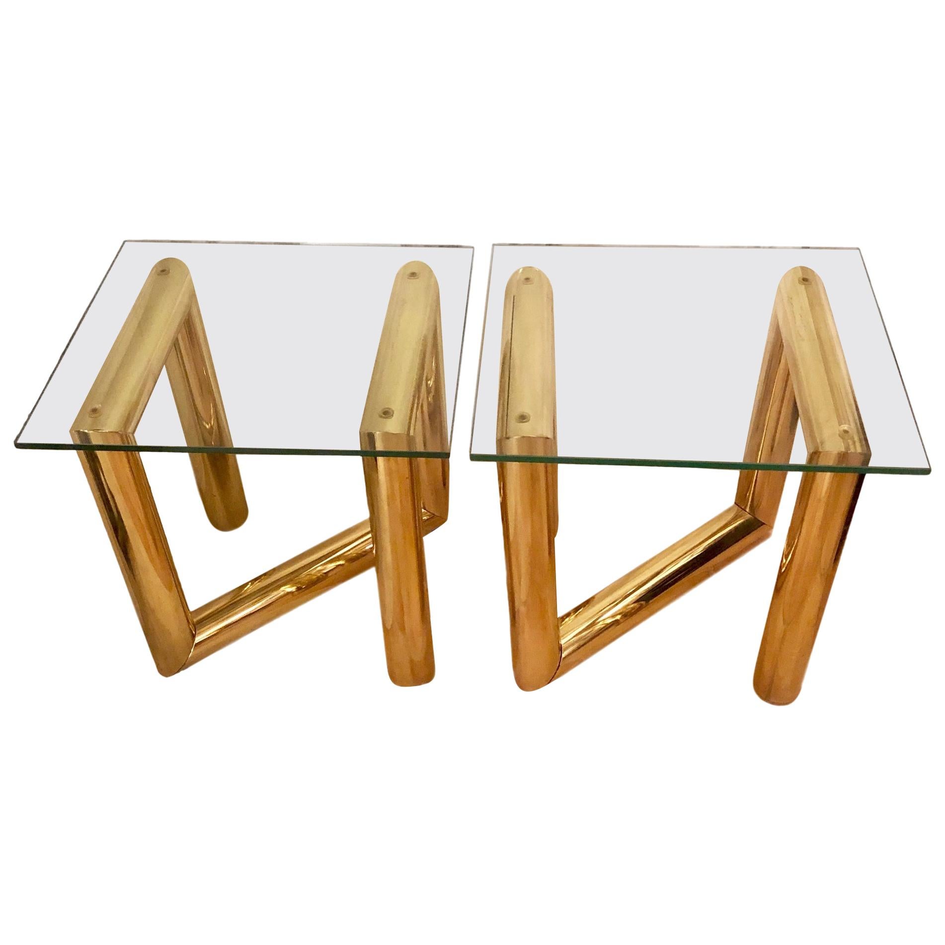 Pair of Moderne Side Tables