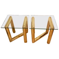 Pair of Moderne Side Tables