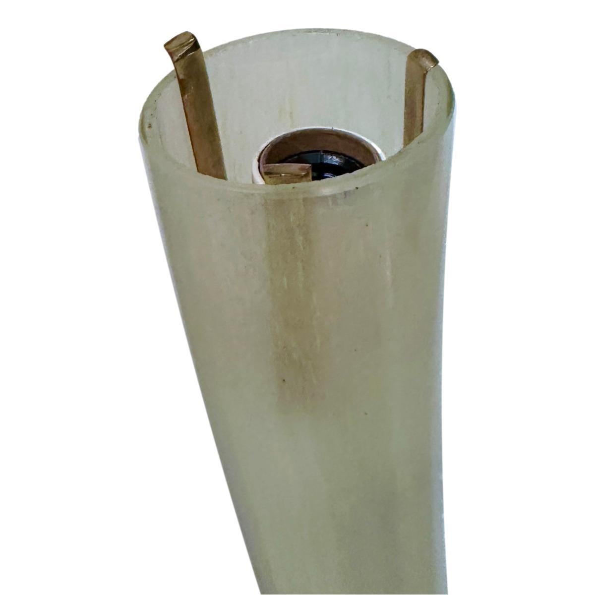 Pair of Moderne Style Glass Sconces In Good Condition For Sale In New York, NY