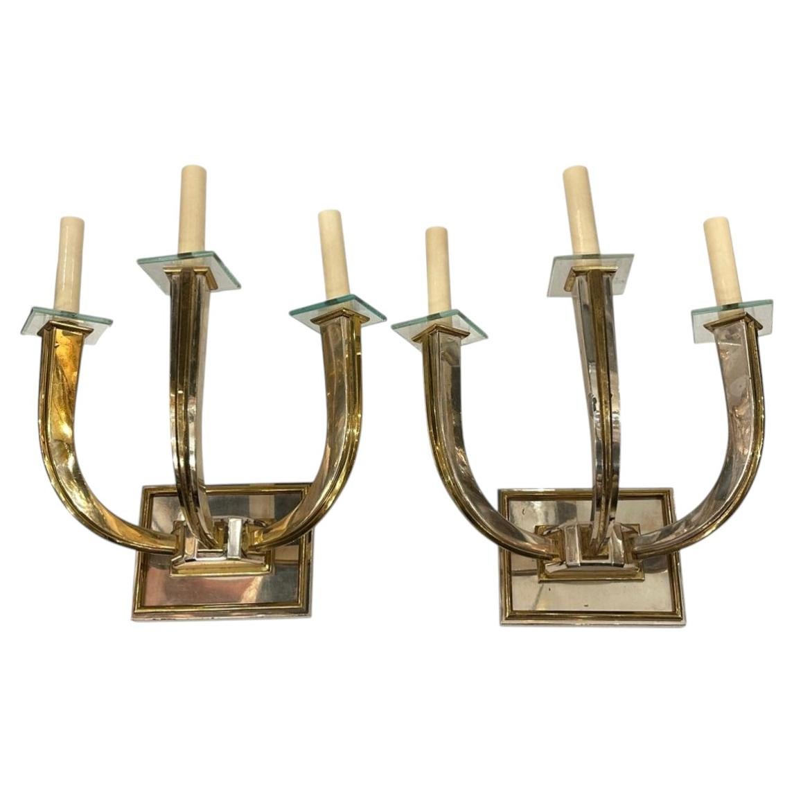 Pair of Moderne Vintage Sconces