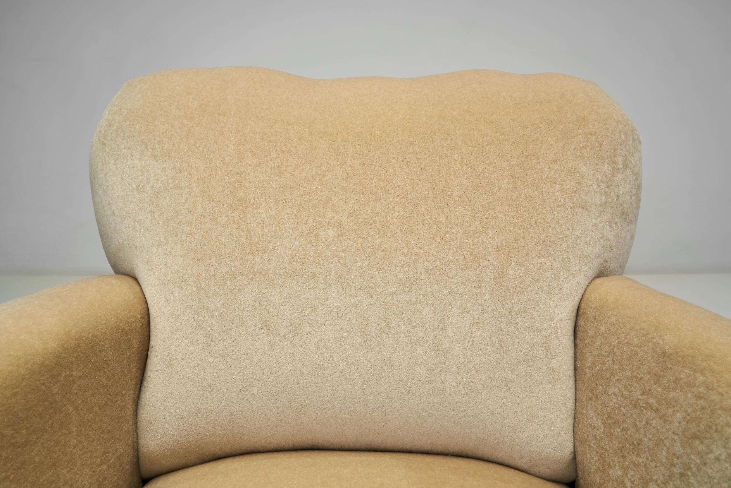 Paire de fauteuils modernistes, Italie vers 1950 en vente 3