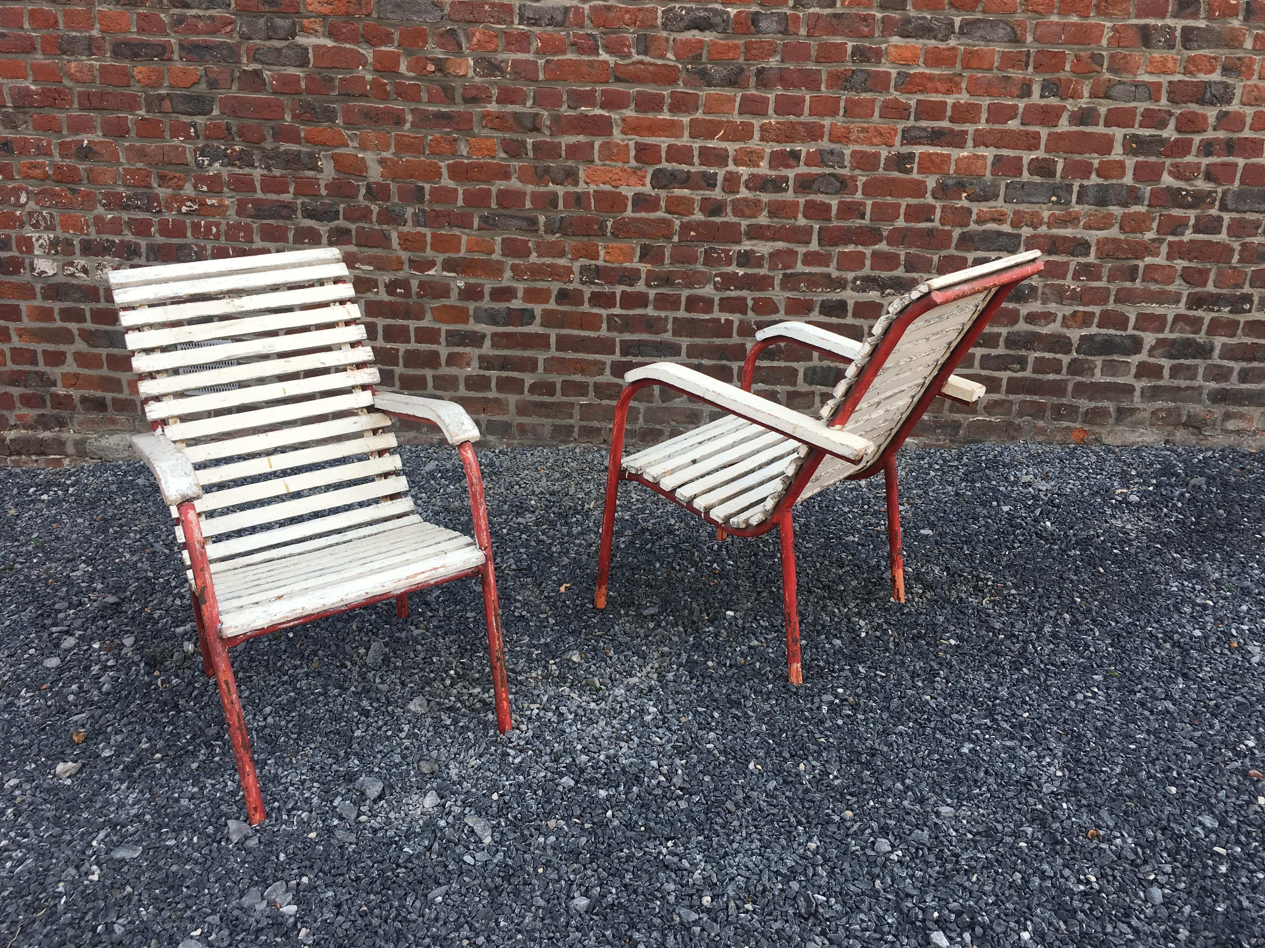 Modernistischer Art-Déco-Sessel im Stil von Robert Mallet Stevens, Paar im Angebot 3