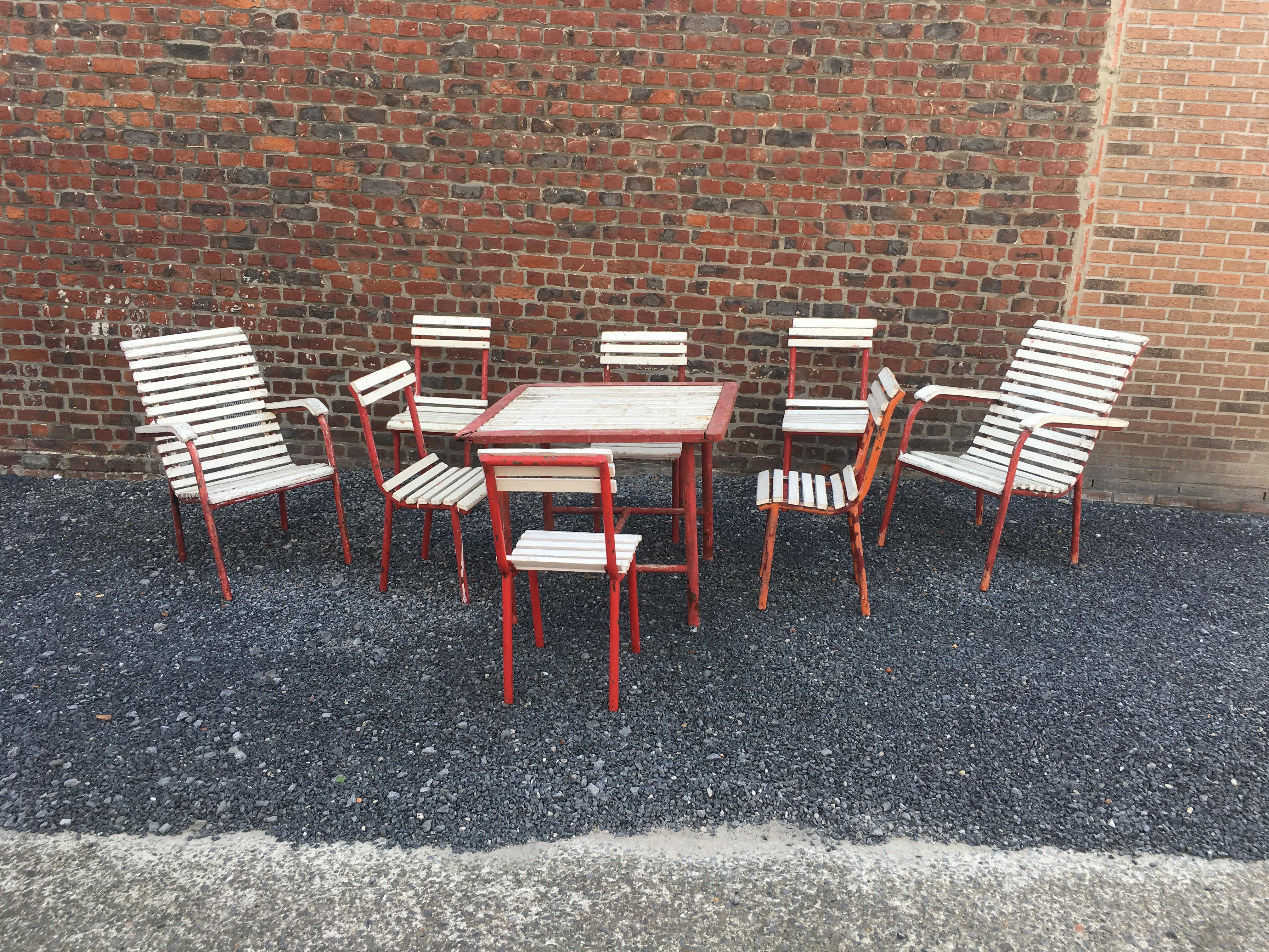 Pair of Modernist Art Deco Armchairs in the Style of Robert Mallet Stevens For Sale 8