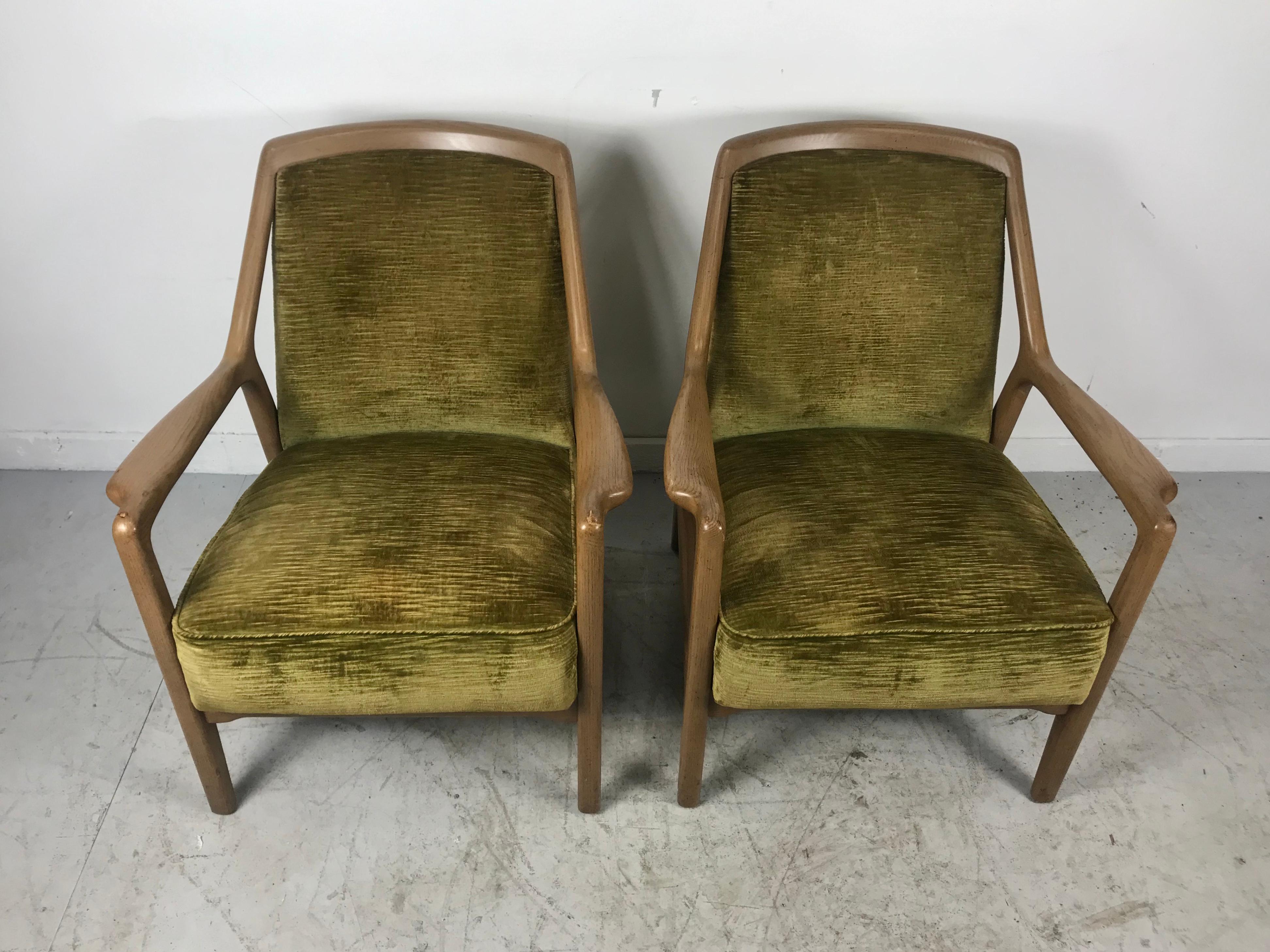 American Pair of Modernist Ash Group Chairs by Jack Van der Molen for Jamestown Lounge