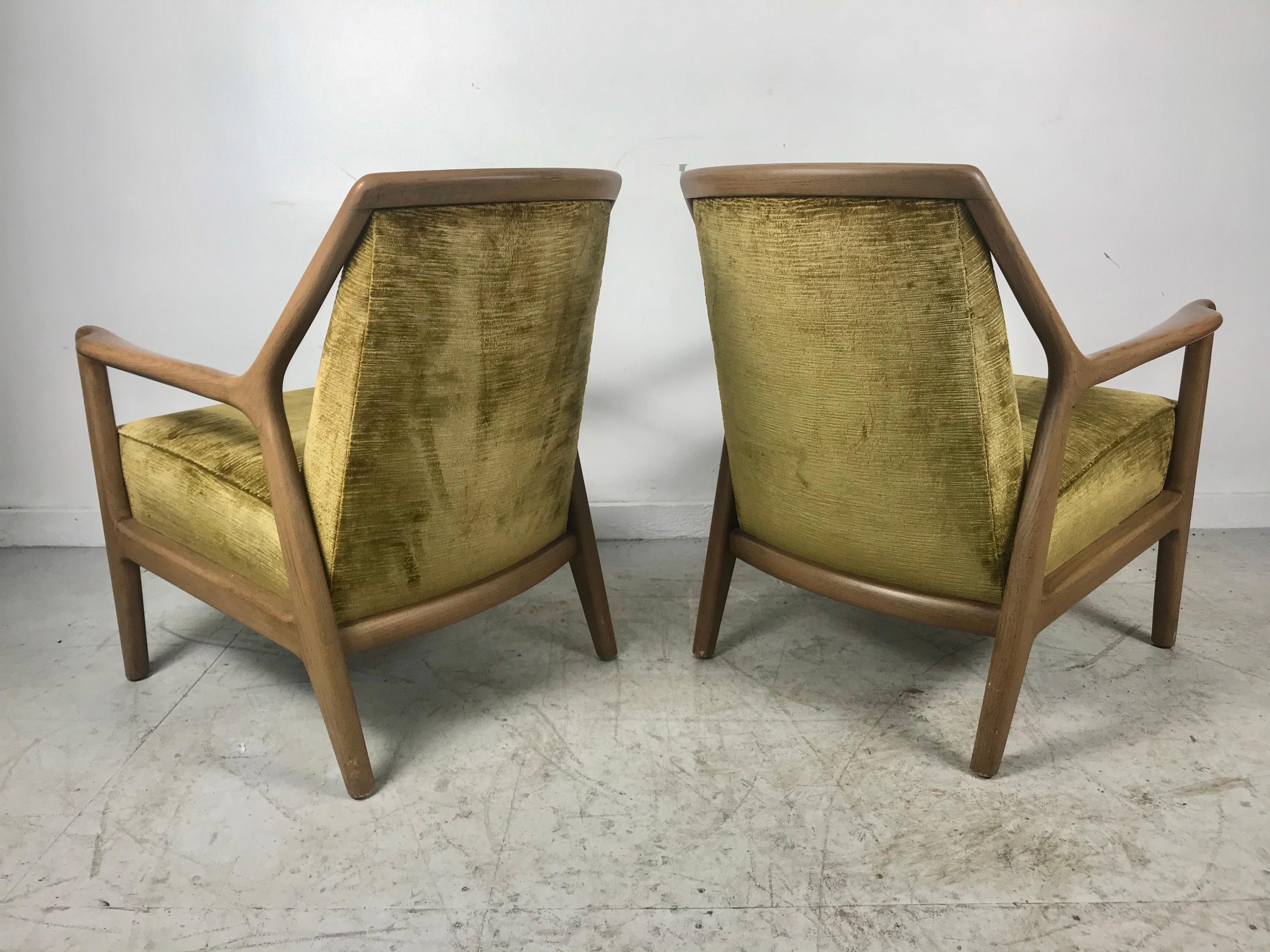 Mid-20th Century Pair of Modernist Ash Group Chairs by Jack Van der Molen for Jamestown Lounge