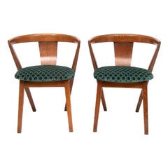 Pair of Modernist Bedroom Chairs, c.1940