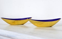 Coppia di ciotole moderniste in ottone di Gunnar Ander per Ystad-Metall Svezia