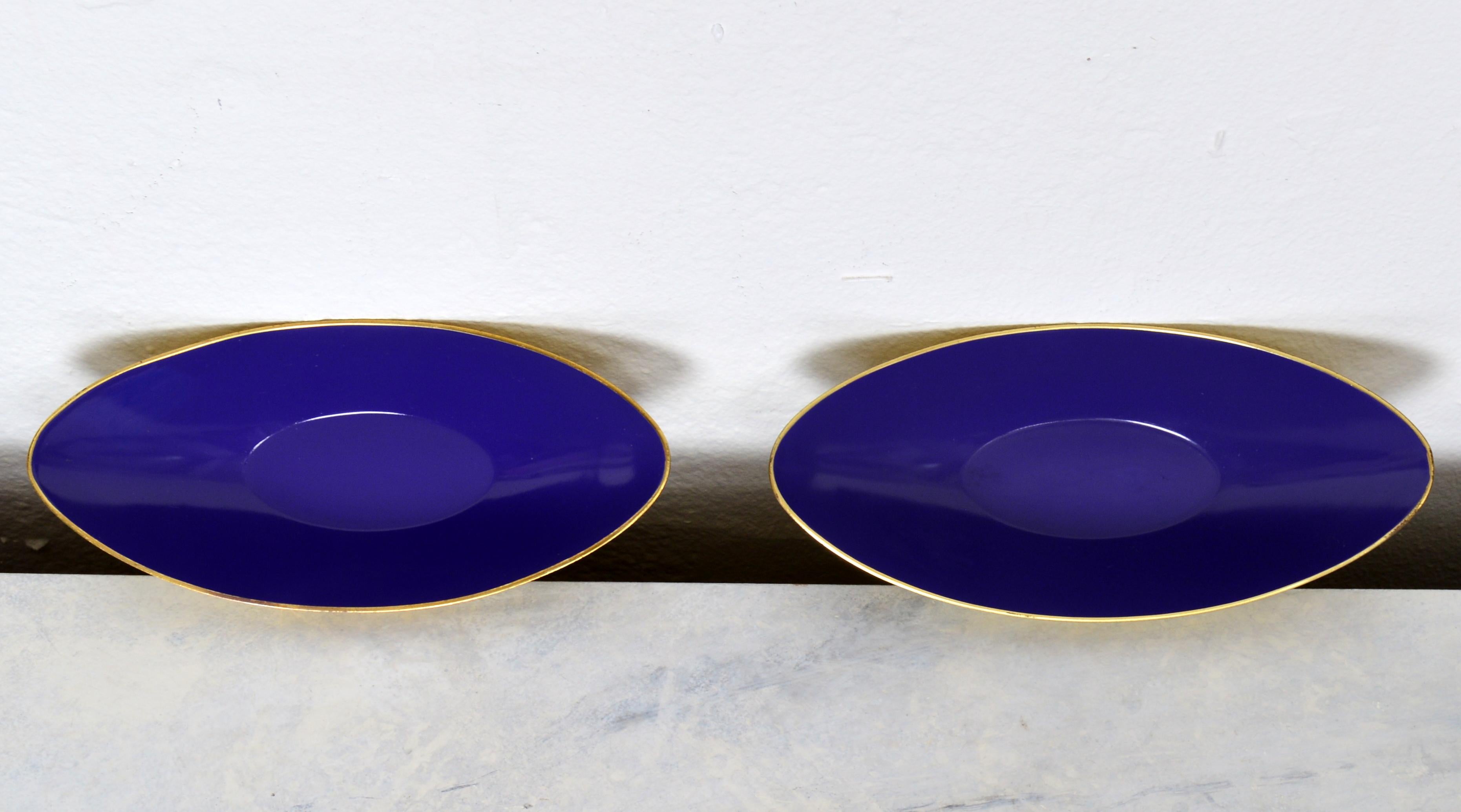 Scandinavian Modern Pair of Modernist Bowls in Brass by Gunnar Ander for Ystad Metall Sweden For Sale