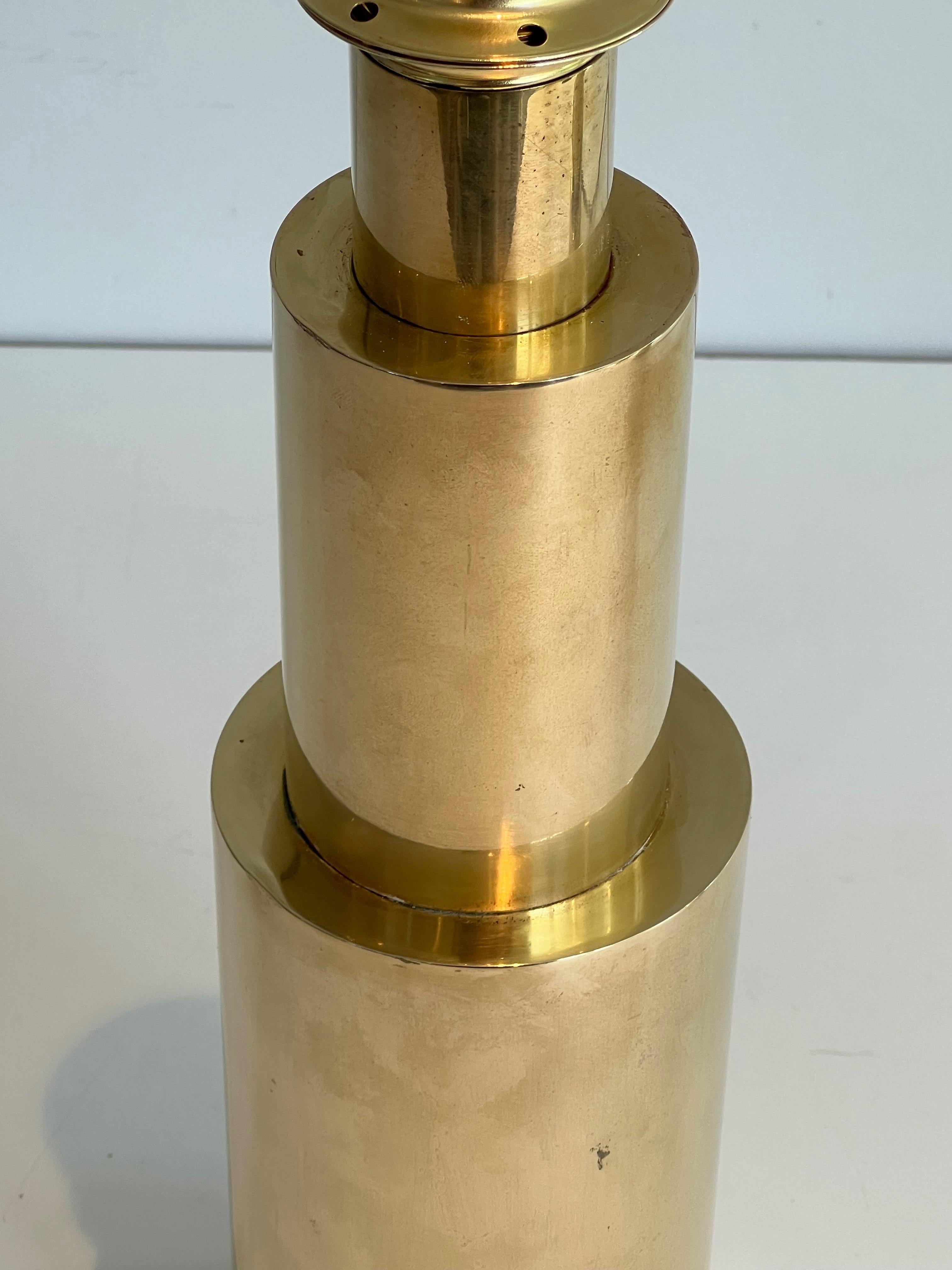 Pair of Modernist Brass Table Lamps For Sale 12