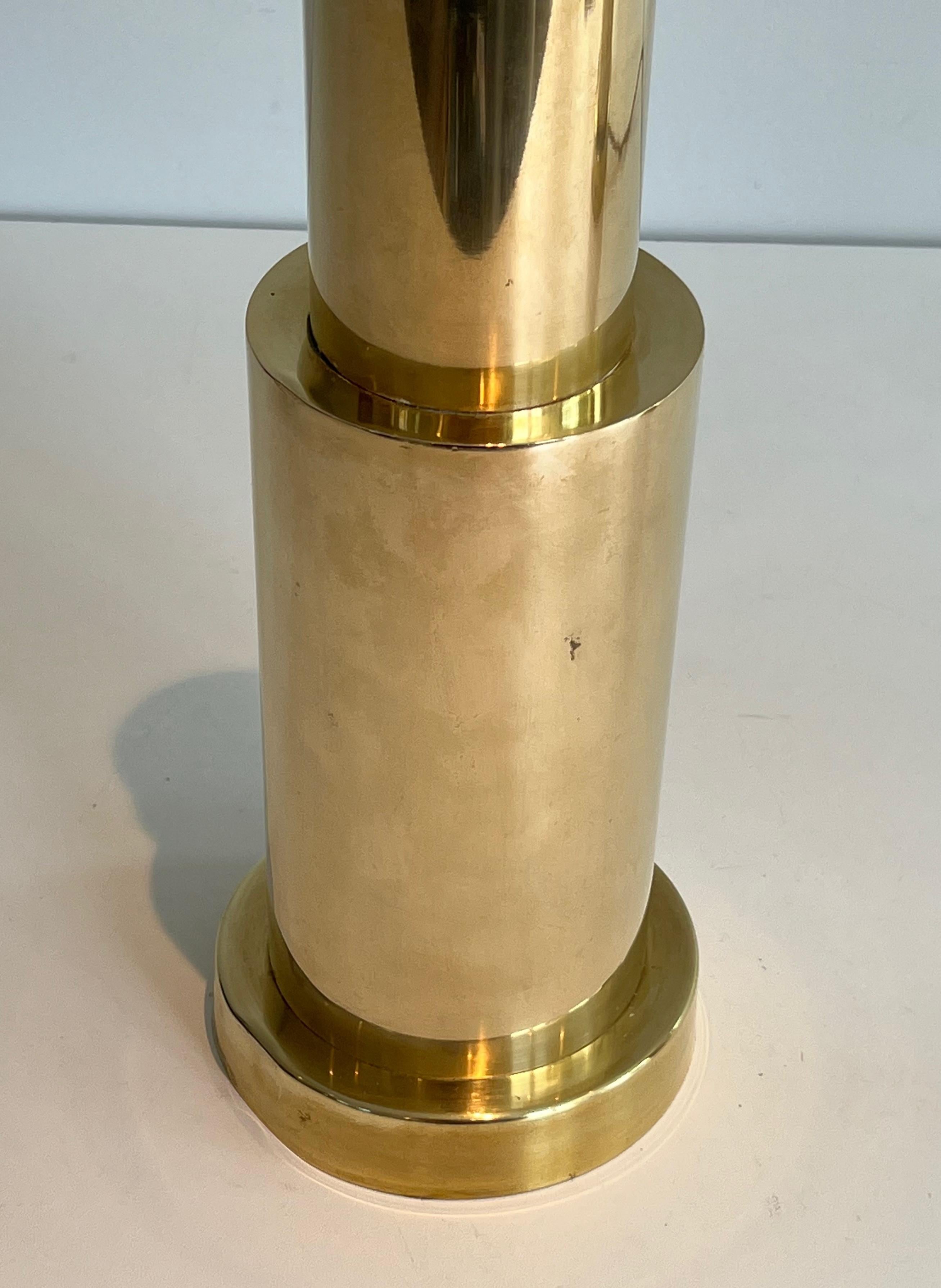 Pair of Modernist Brass Table Lamps For Sale 13
