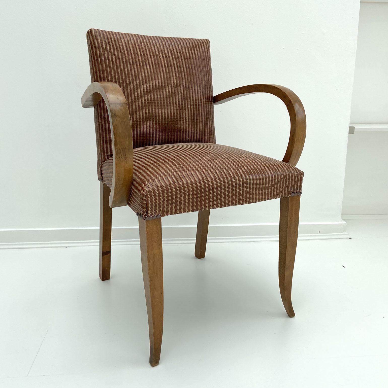 Pair of Modernist Bridge Chairs or Armchairs, French, 1930s 2