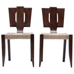 Pair of Modernist Chairs Attributed to Francis Jourdain, 1920s