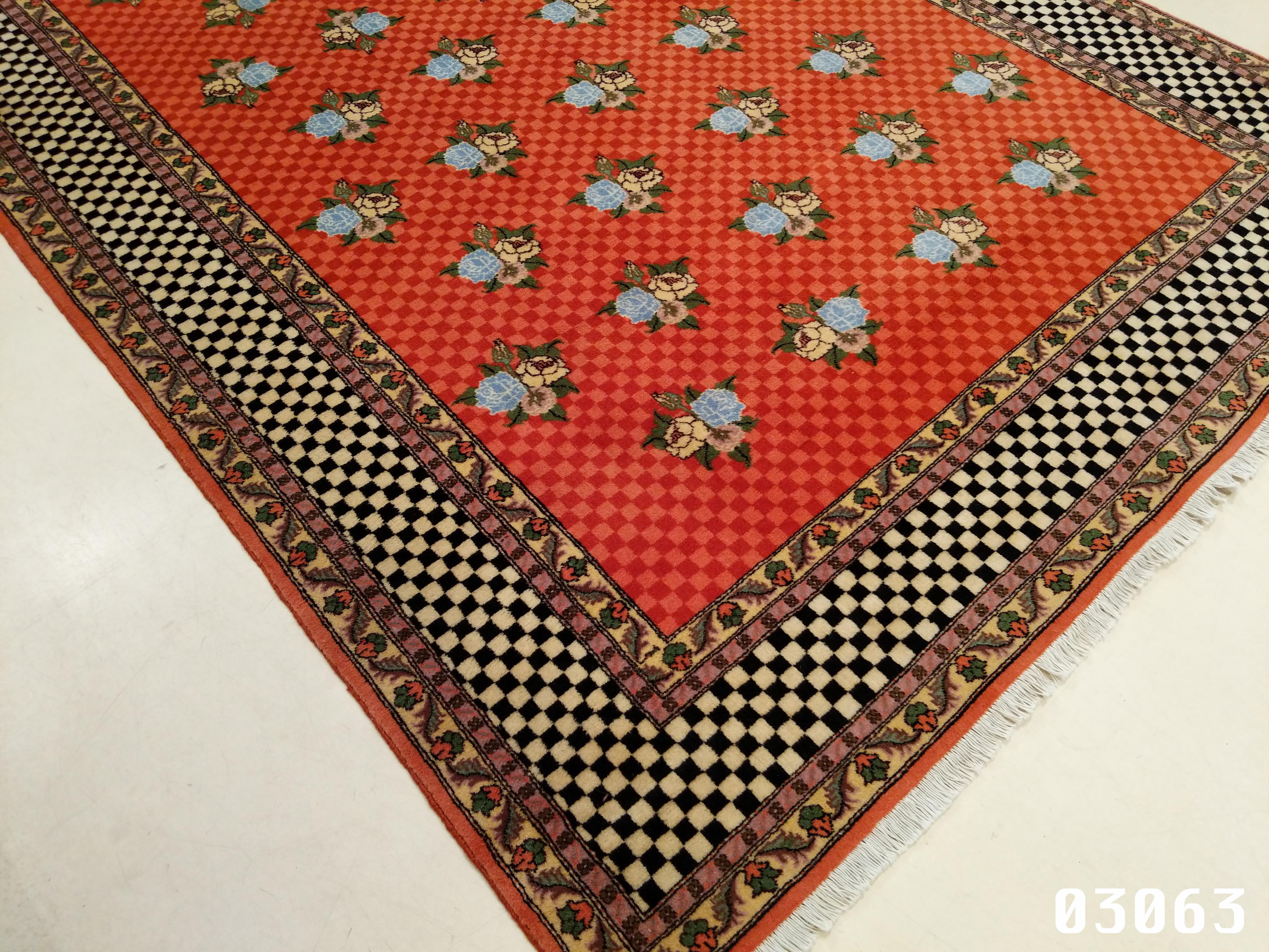 Pair of Modernist Chequerboard Design Rugs For Sale 3