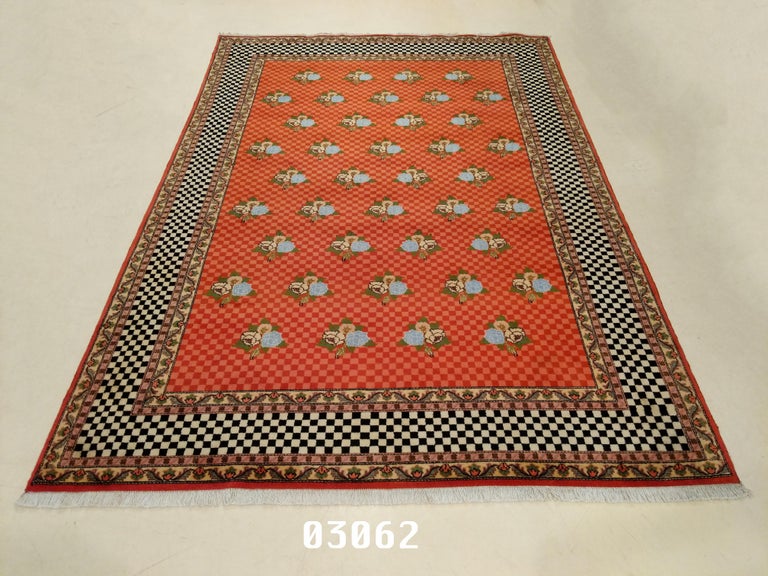 Pair of Modernist Chequerboard Design Rugs For Sale at 1stDibs
