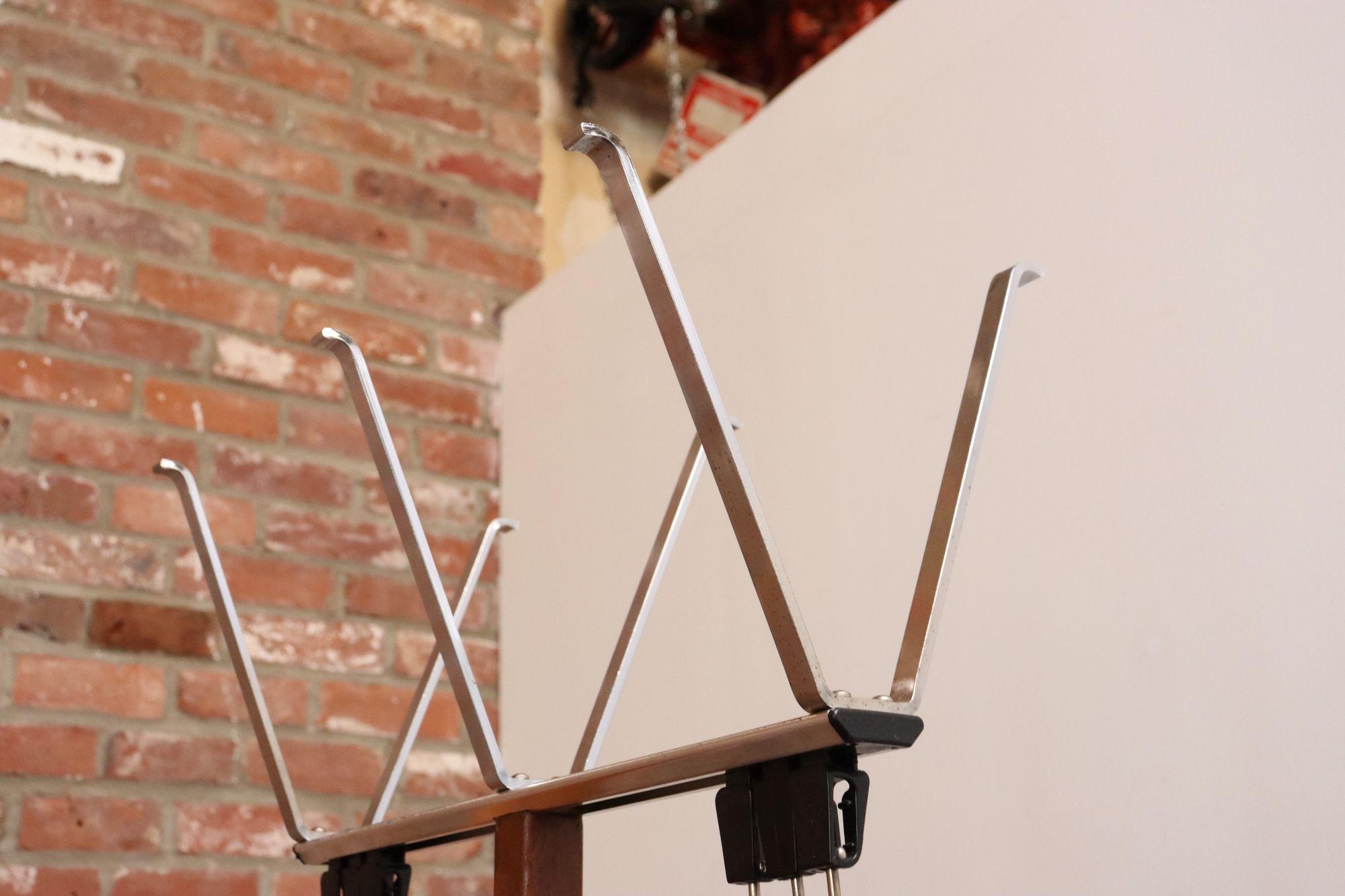 Pair of Modernist Chrome and Walnut Coat and Hat Trees / Racks by Vogel Peterson For Sale 8