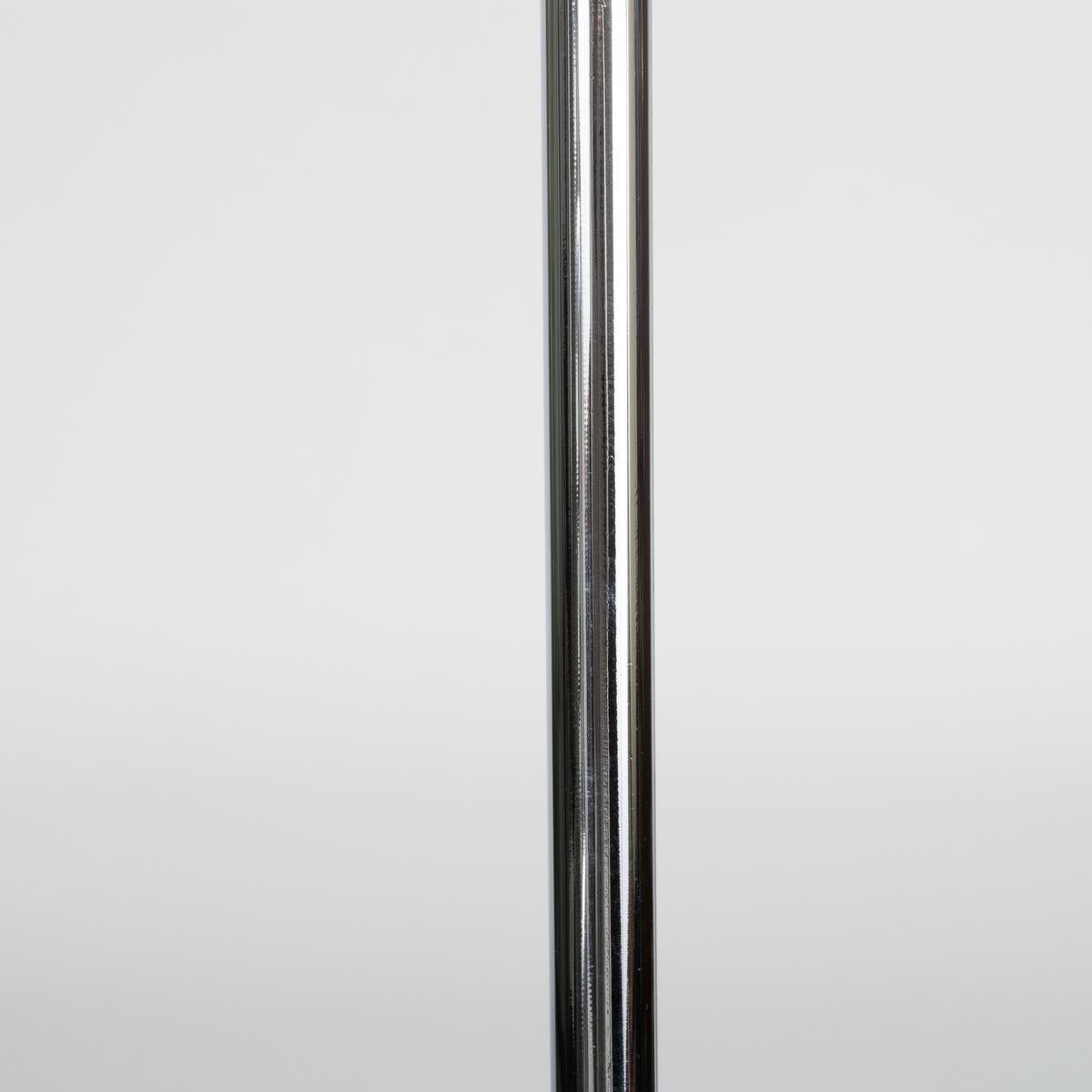 Nickel Pair of modernist floor lamps by George Kovacs For Sale