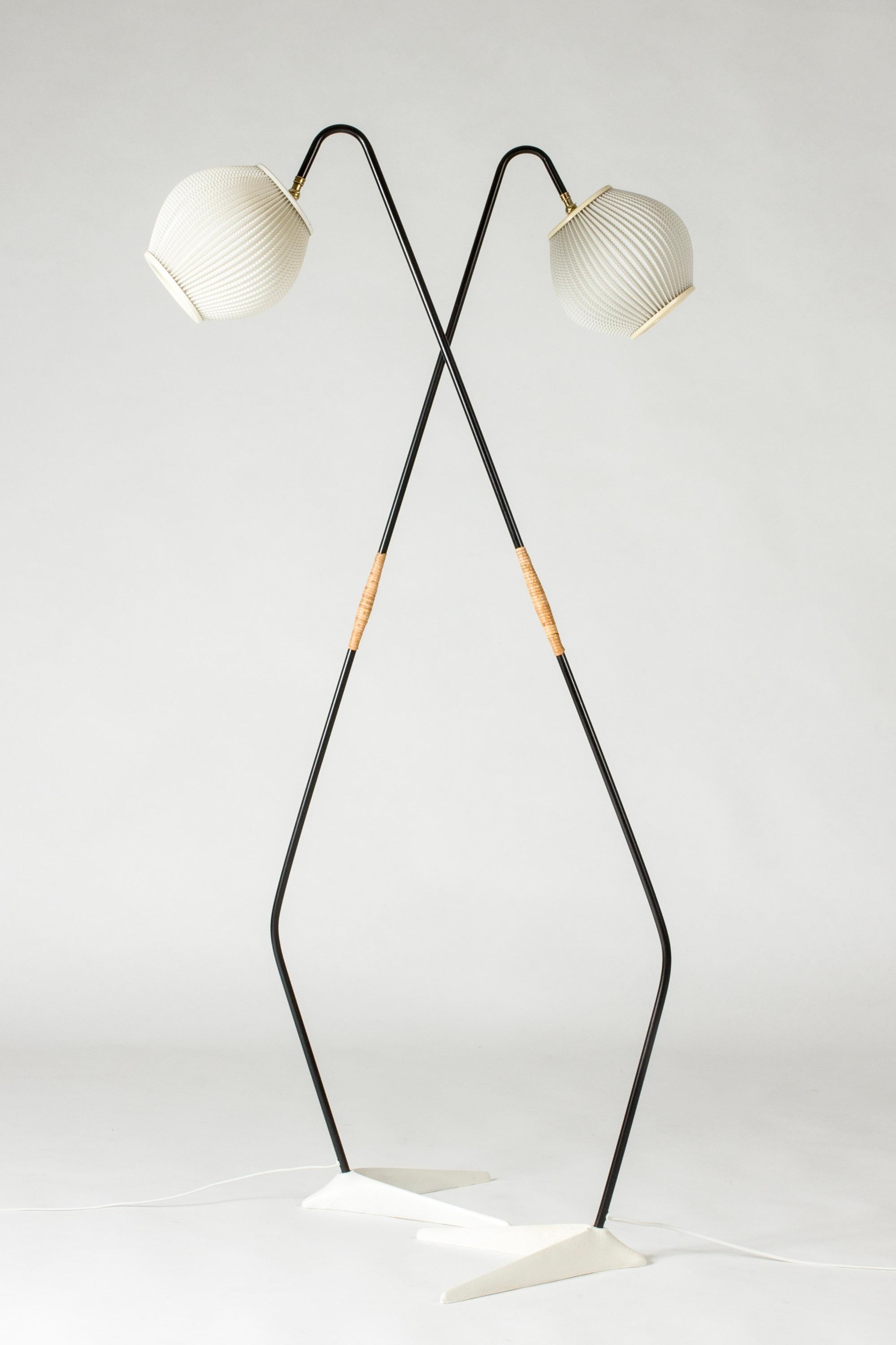 Scandinavian Modern Pair of Modernist floor lamps by Svend Aage Holm Sørensen, Denmark, 1950s For Sale