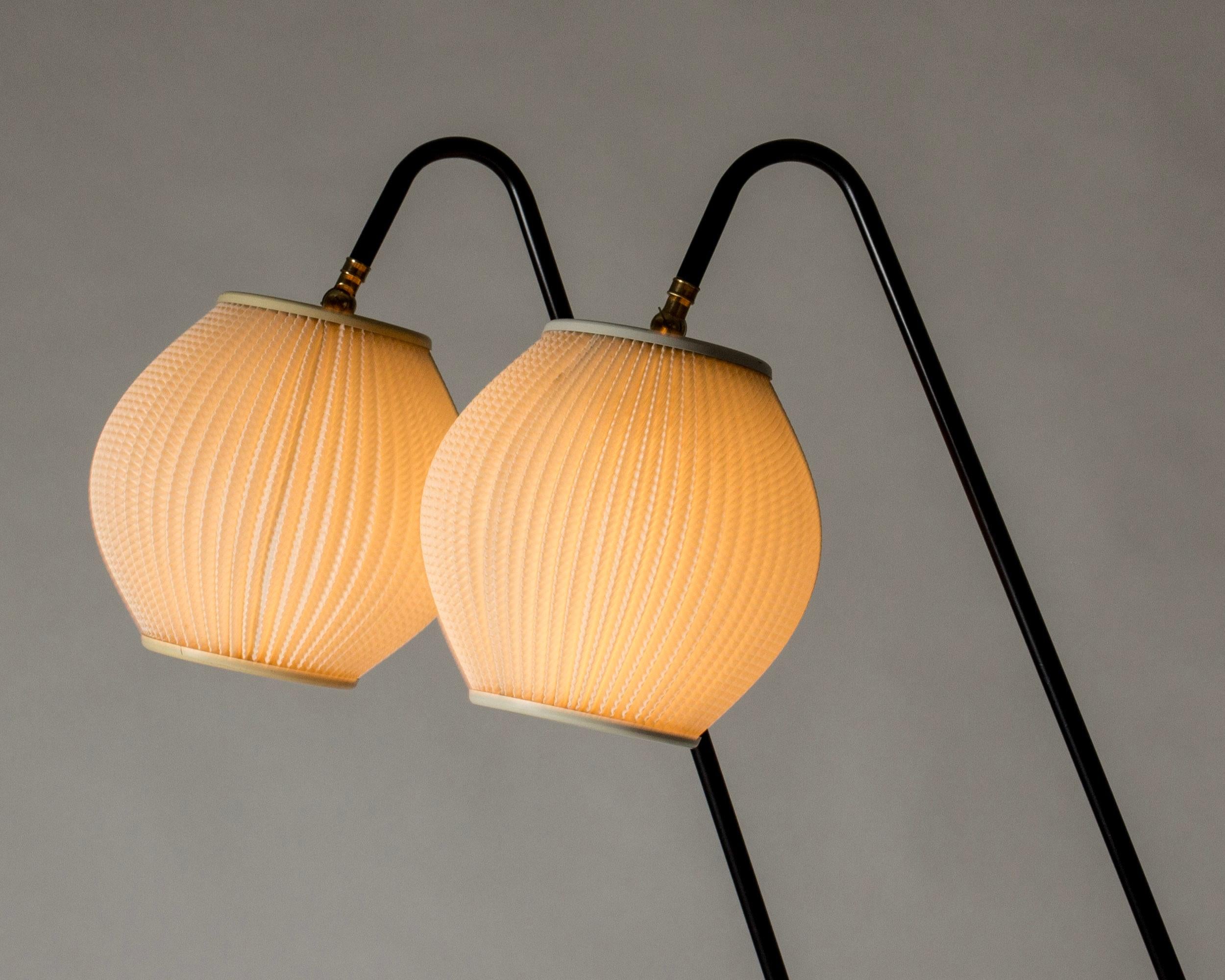 Danish Pair of Modernist floor lamps by Svend Aage Holm Sørensen, Denmark, 1950s For Sale