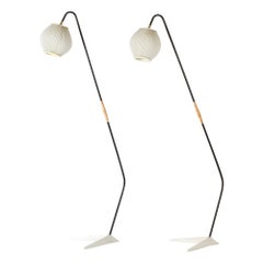 Paire de lampadaires modernistes par Svend Aage Holm Sørensen, Danemark, années 1950