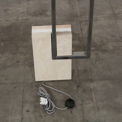 Pair of Modernist Floor Lamps with Marble Bases, 1970s