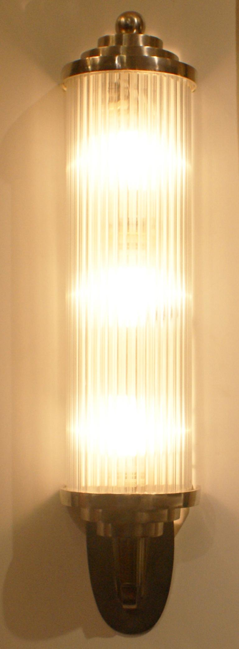 art deco wall lighting