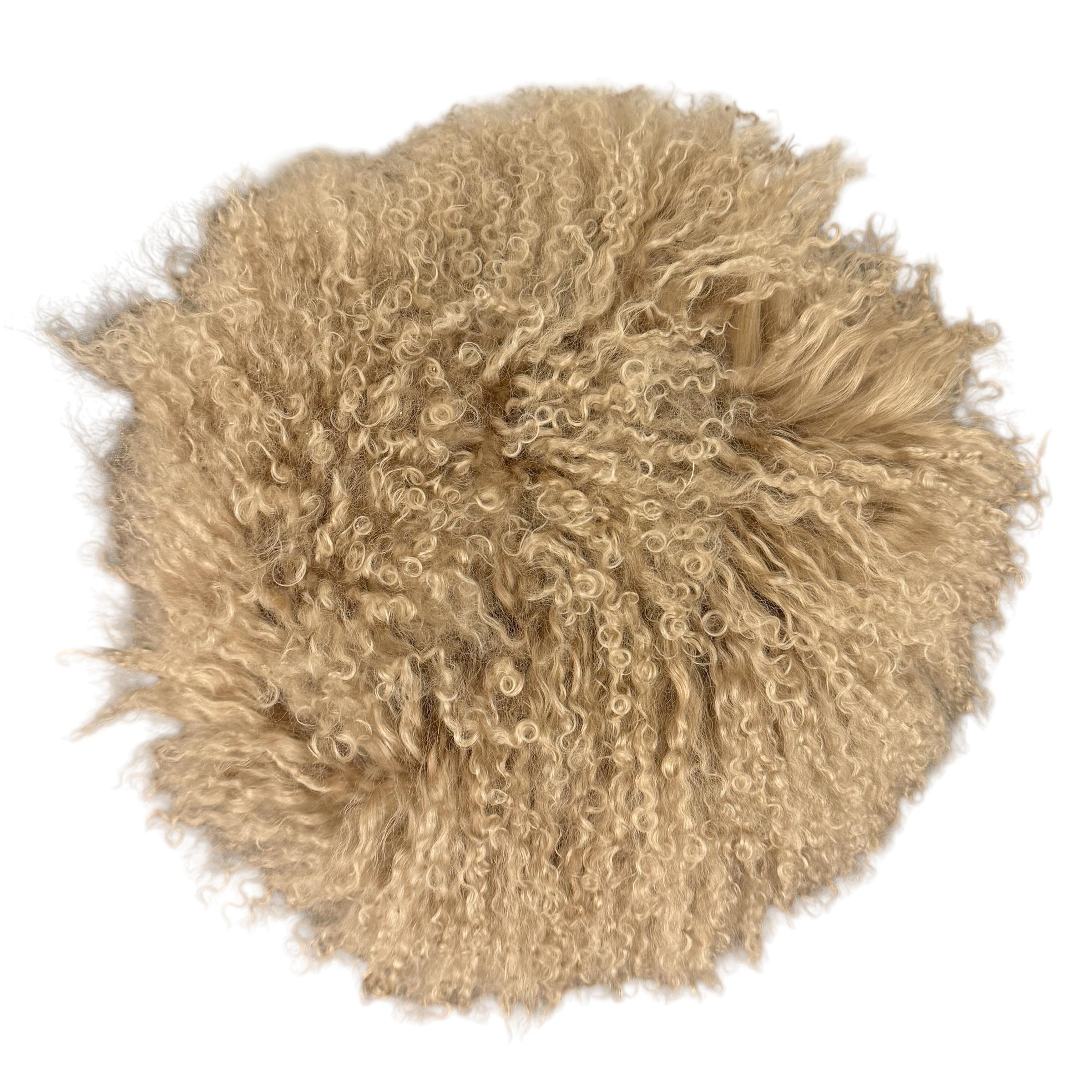 Pair of Modernist Fur Covered Stools 3