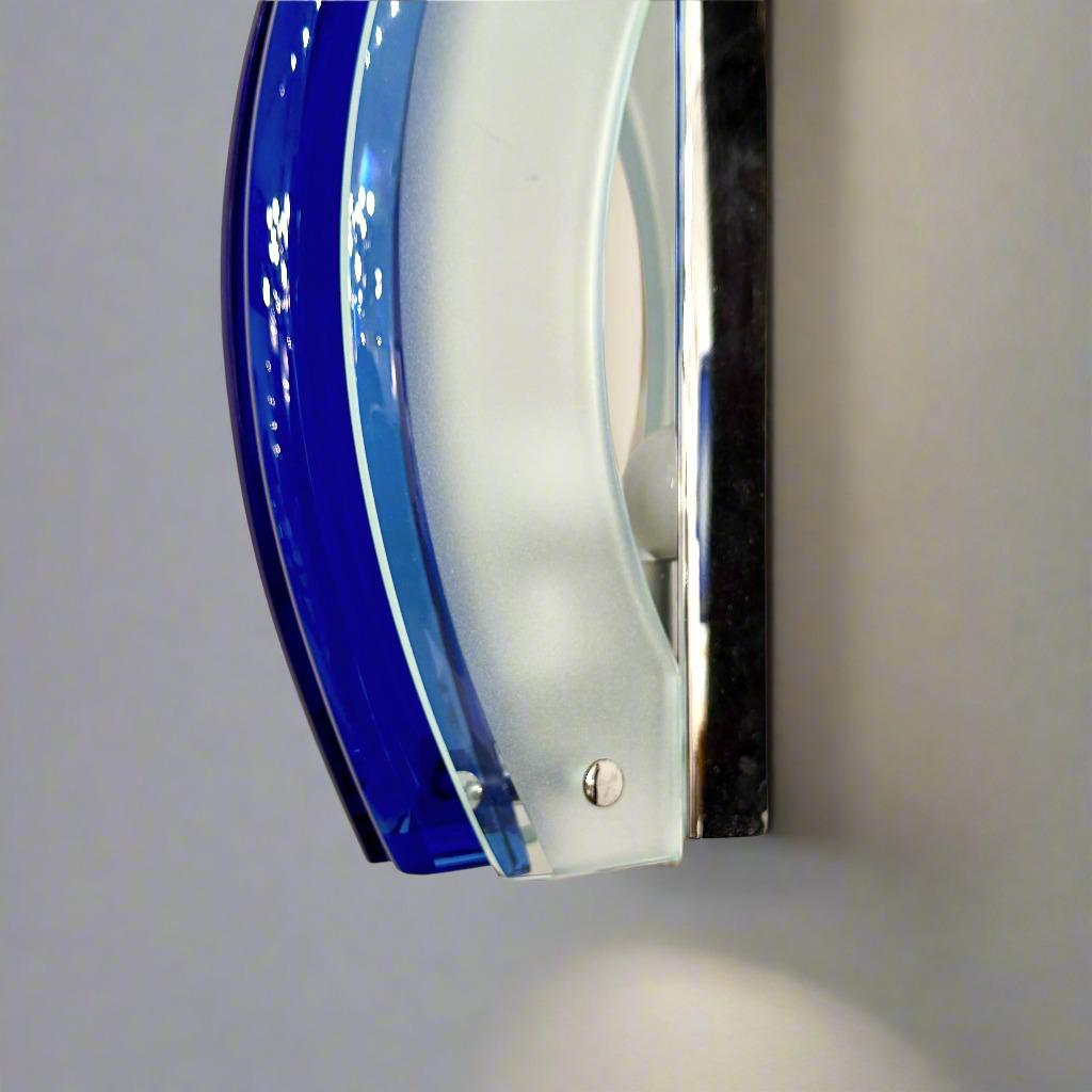 Moderne Paire d'appliques en verre d'art italien moderniste par Veca en vente